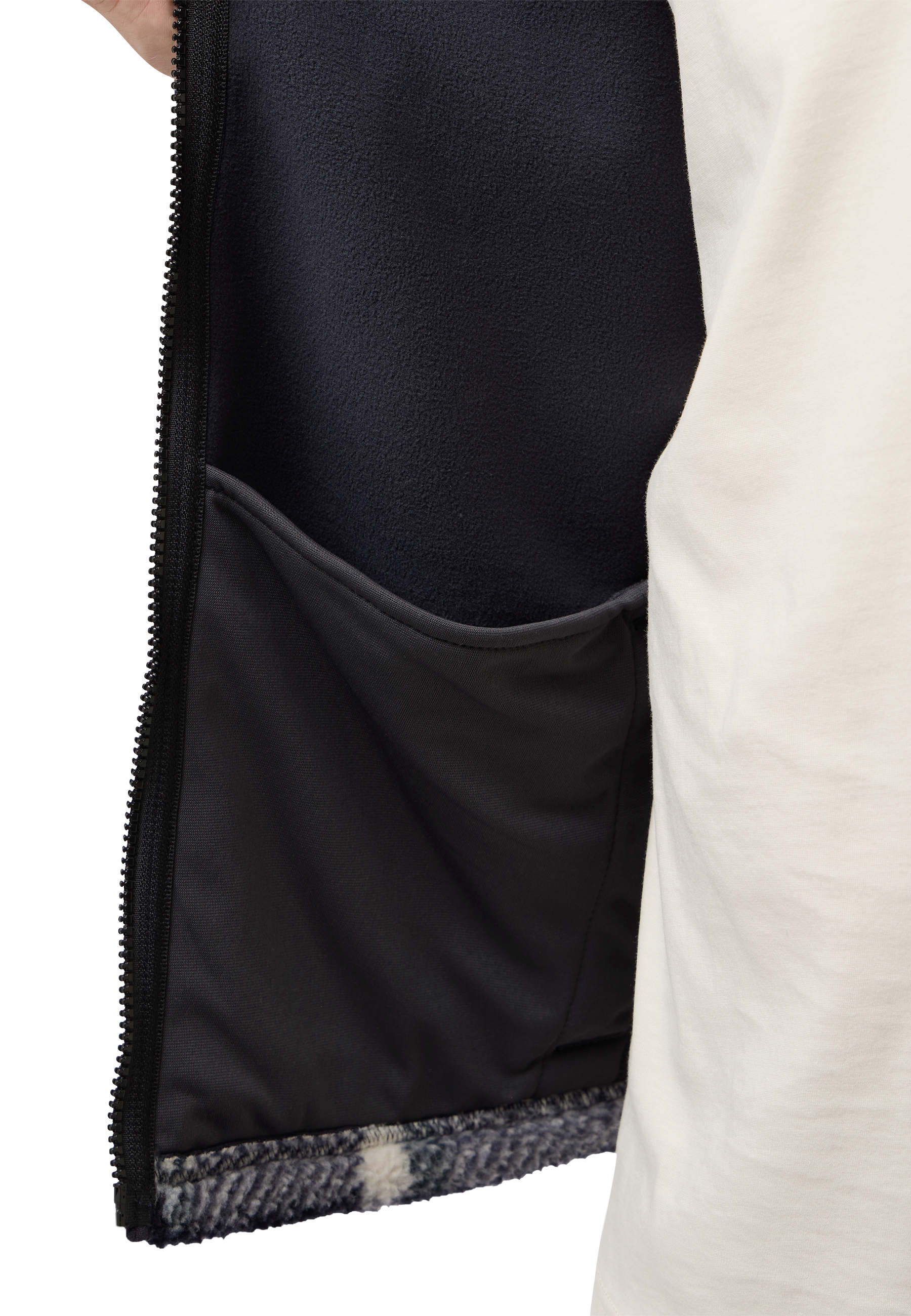 Jack Wolfskin Fleecejacke "FELSLICHT CHECK JACKET" mit hochflorigem 300er S günstig online kaufen