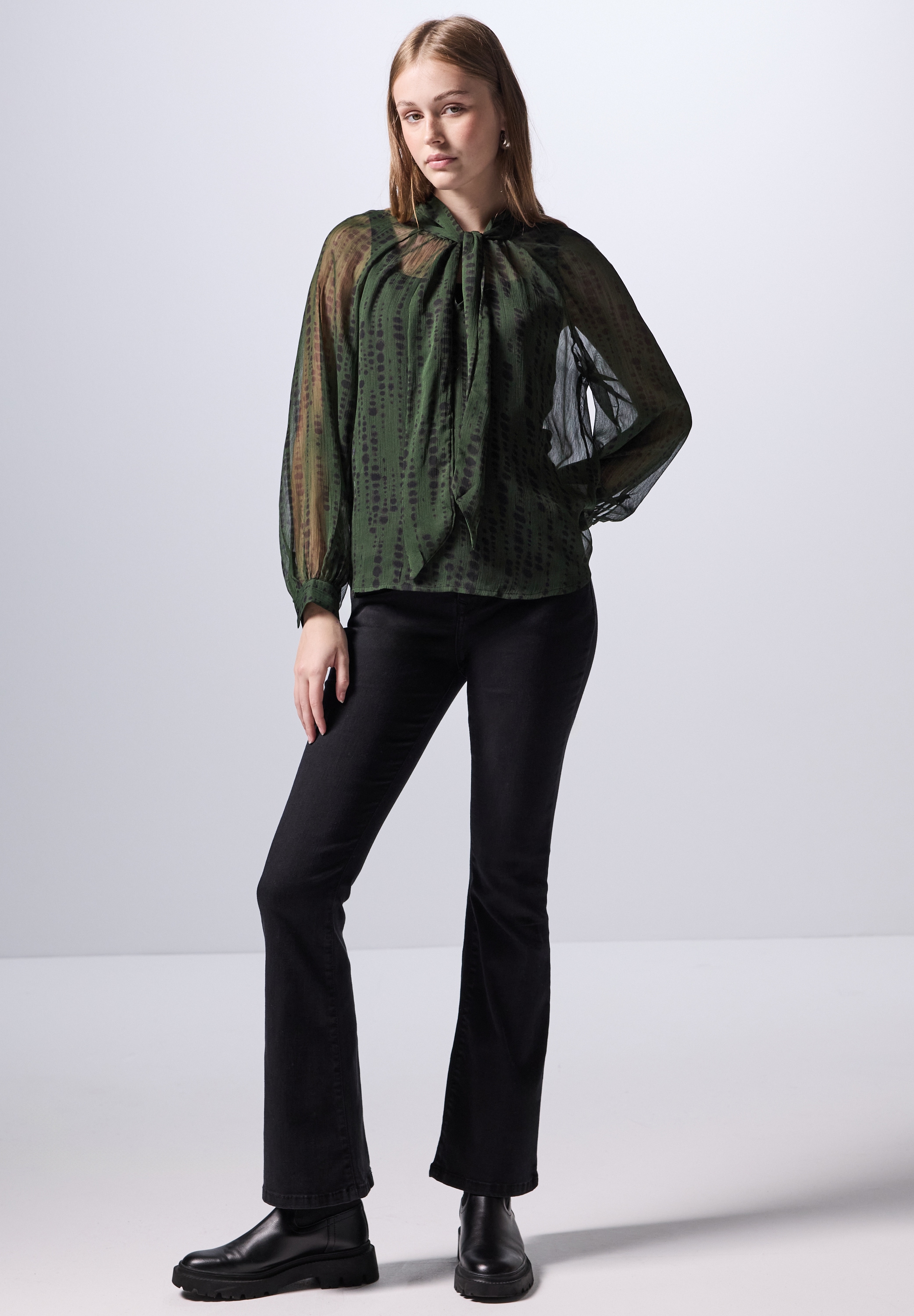 STREET ONE STUDIO Chiffonbluse, mit allover Print