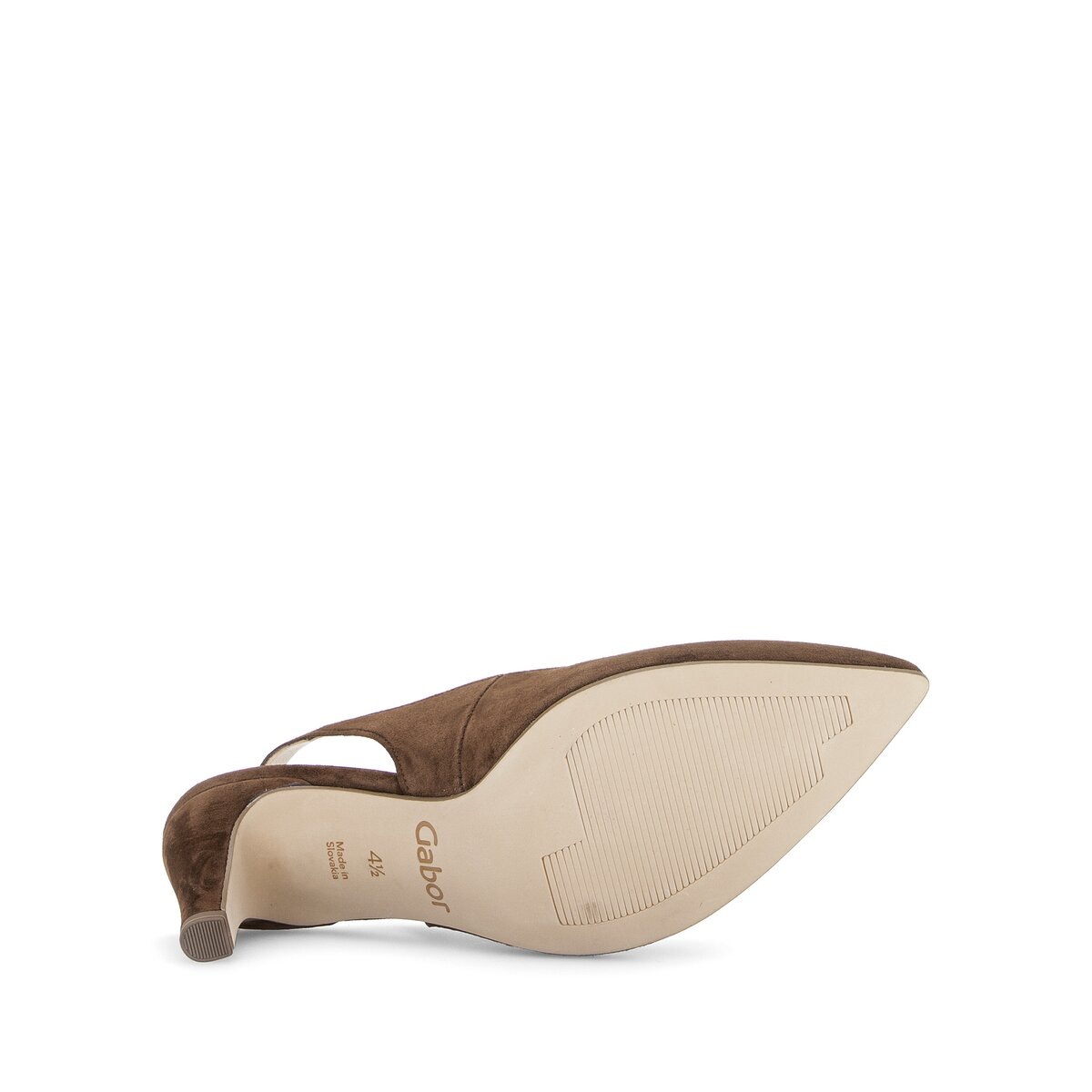 Slingpumps GABOR "Slingpumps", Damen, Gr. 37,5, braun, Schuhe Slingpumps 6