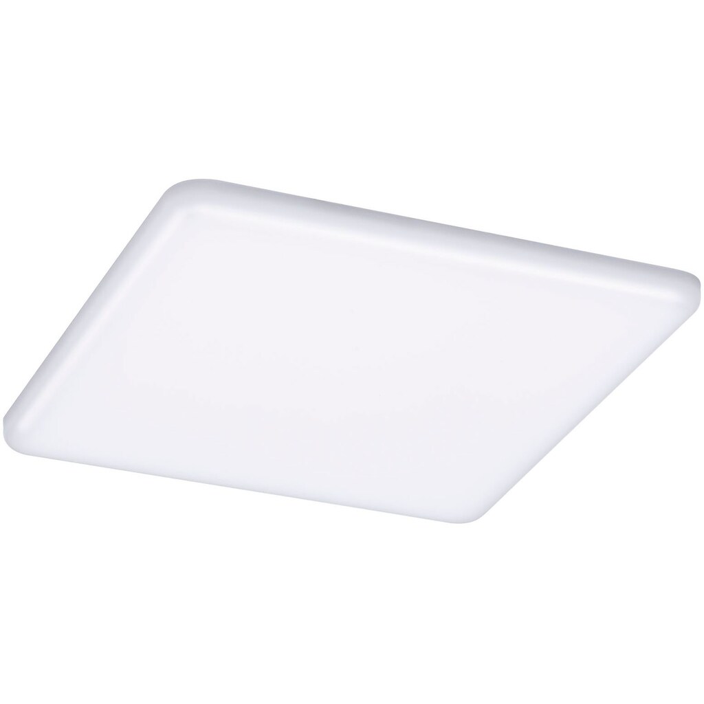 Paulmann LED Einbauleuchte »LED Einbaupanel Veluna VariFit IP44 eckig 185x185mm 17,5W 4.000K Satin«, 1 flammig-flammig