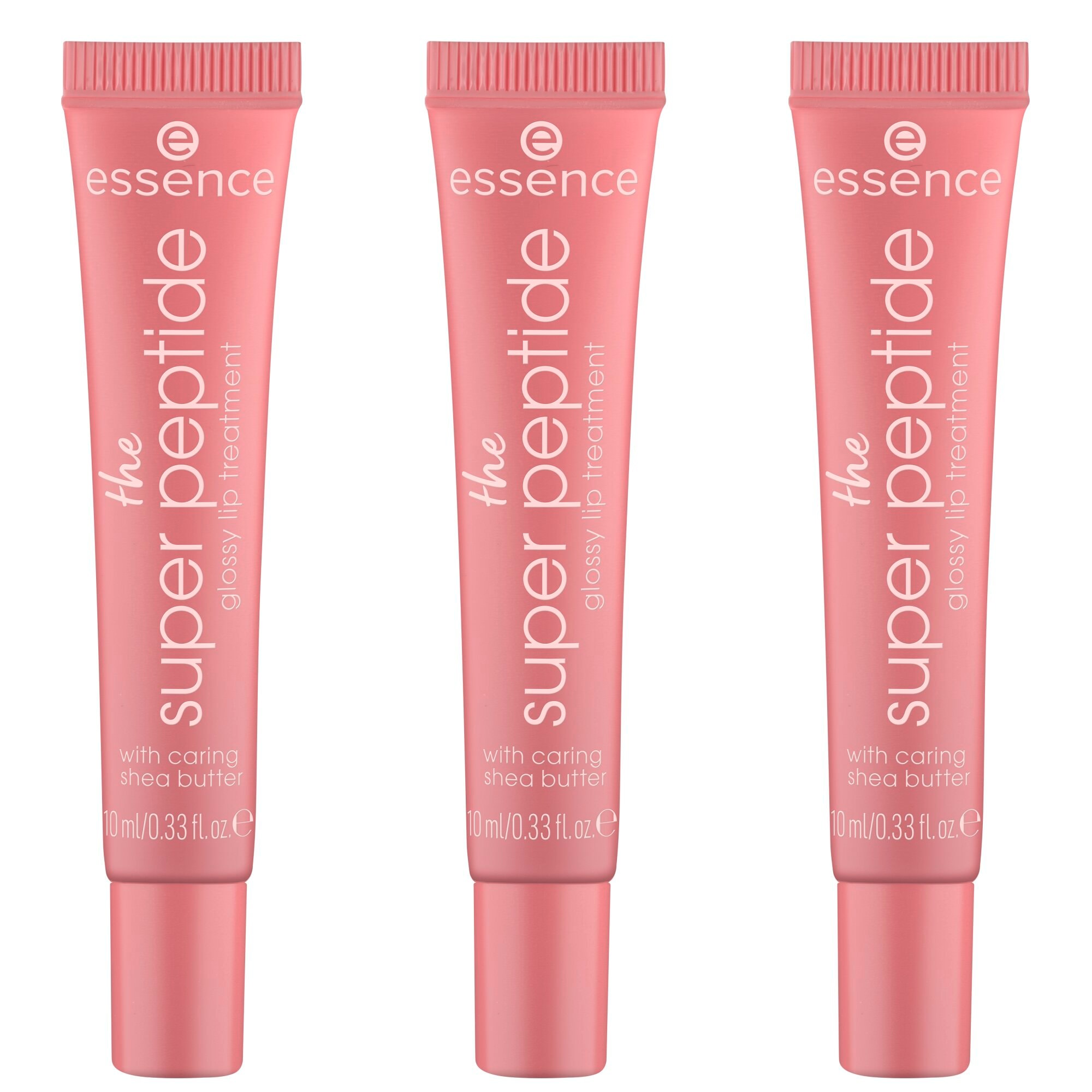 Essence Lippenbalsam »the super peptide glossy lip treatment«, (Set, 3 tlg.)