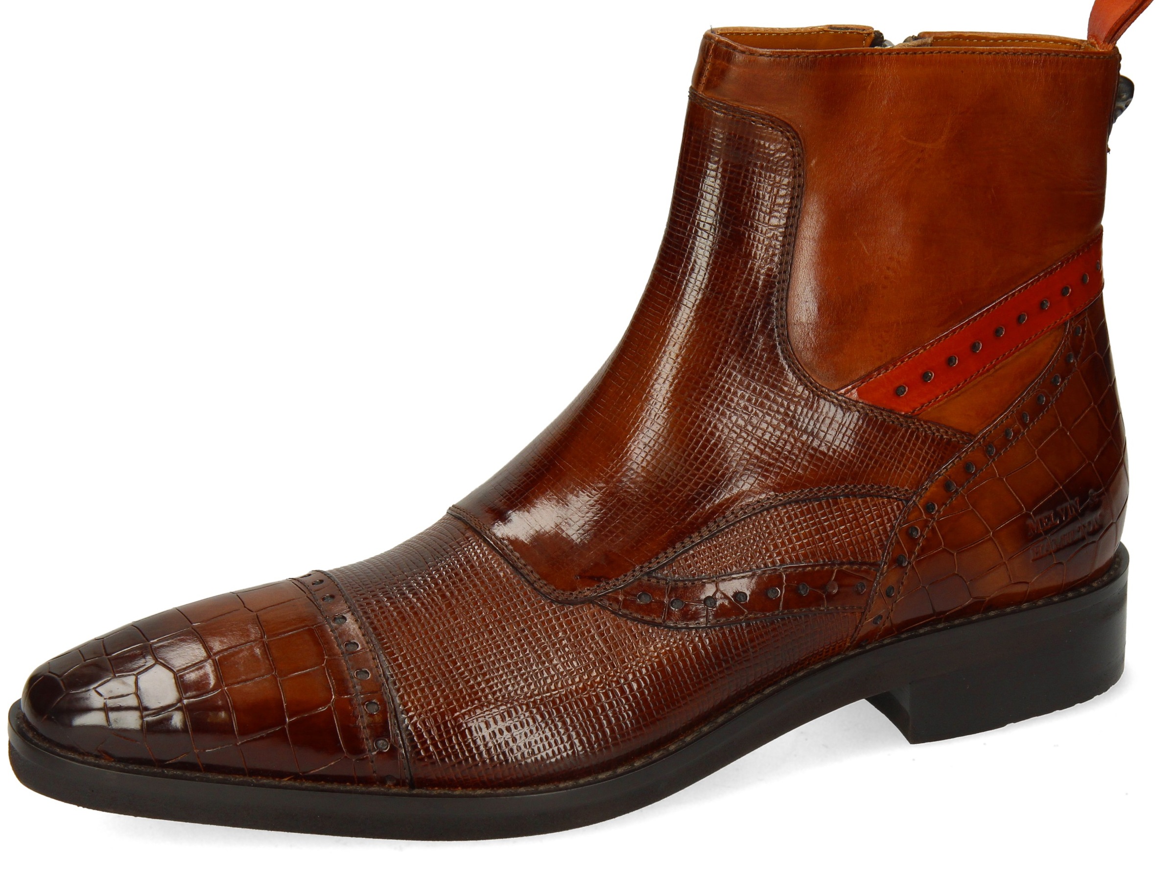 melvin & hamilton -  Bikerboots "ELVIS 74", mit vegetabil gegerbter Lederausstattung