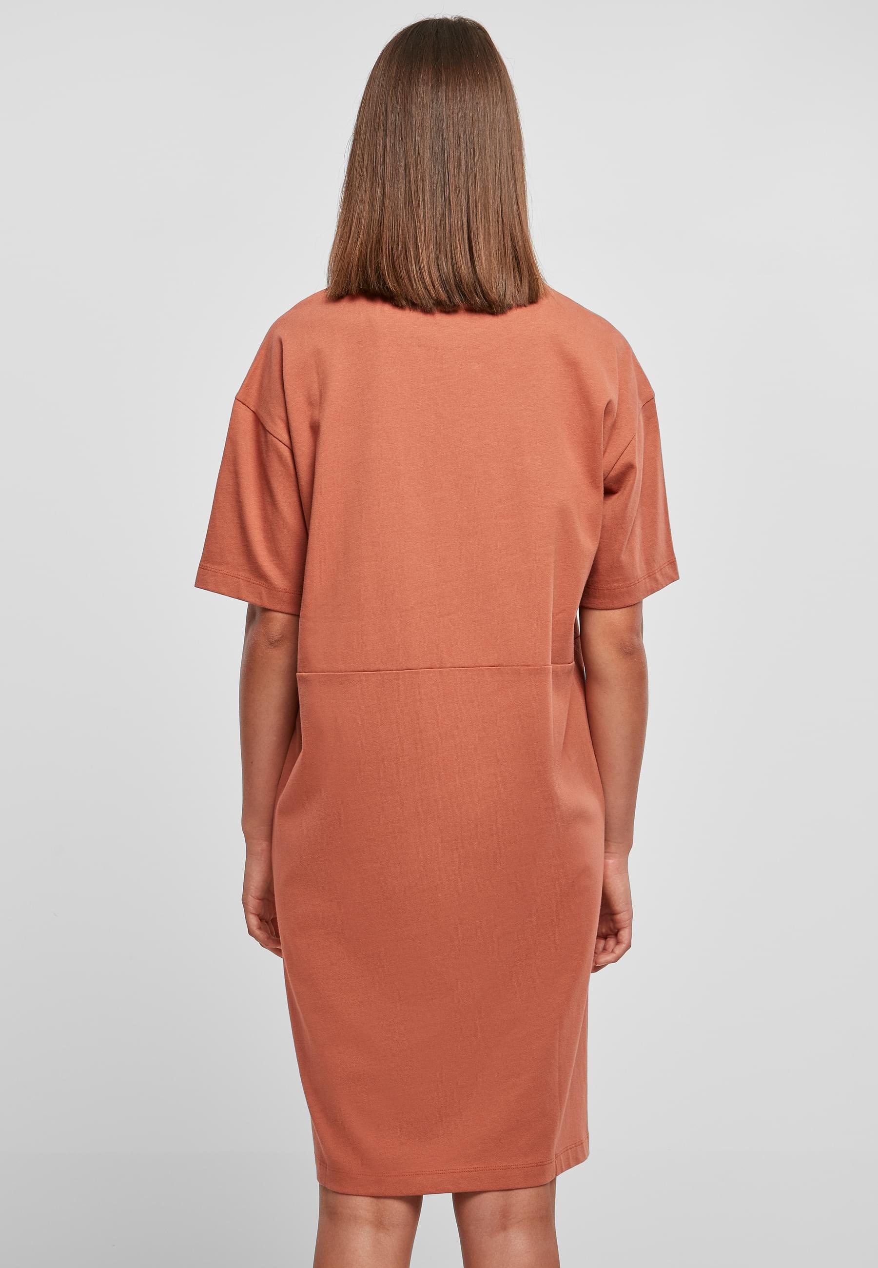 URBAN CLASSICS Shirtkleid »Urban Classics Damen Ladies Organic Oversized Slit Tee Dress«, (1 tlg.)
