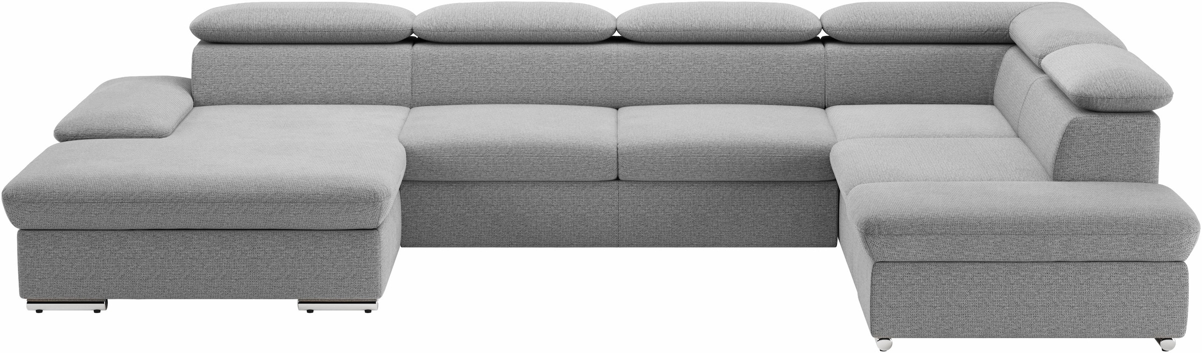 sit&more Wohnlandschaft "Valantine U-Form, B: 349 cm" mit Arm- & Kopfteilverstellung, optional mit Schlaffunktion