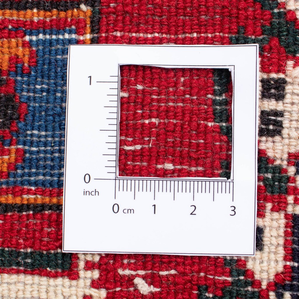 morgenland Wollteppich »Meymeh Durchgemustert Rosso scuro 330 x 240 cm«, rechteckig