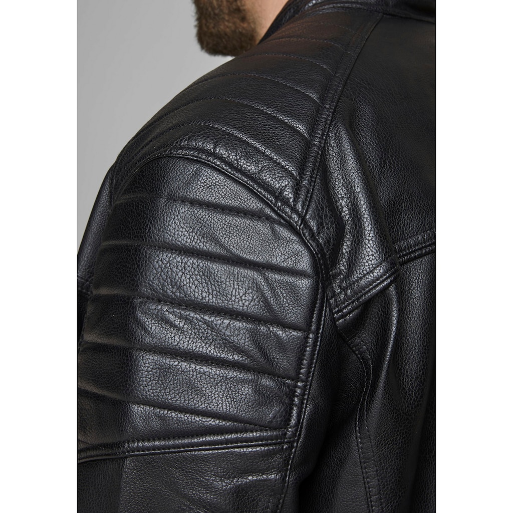 Jack & Jones PlusSize Bikerjacke »ROCKY JACKET«, bis Größe 6XL