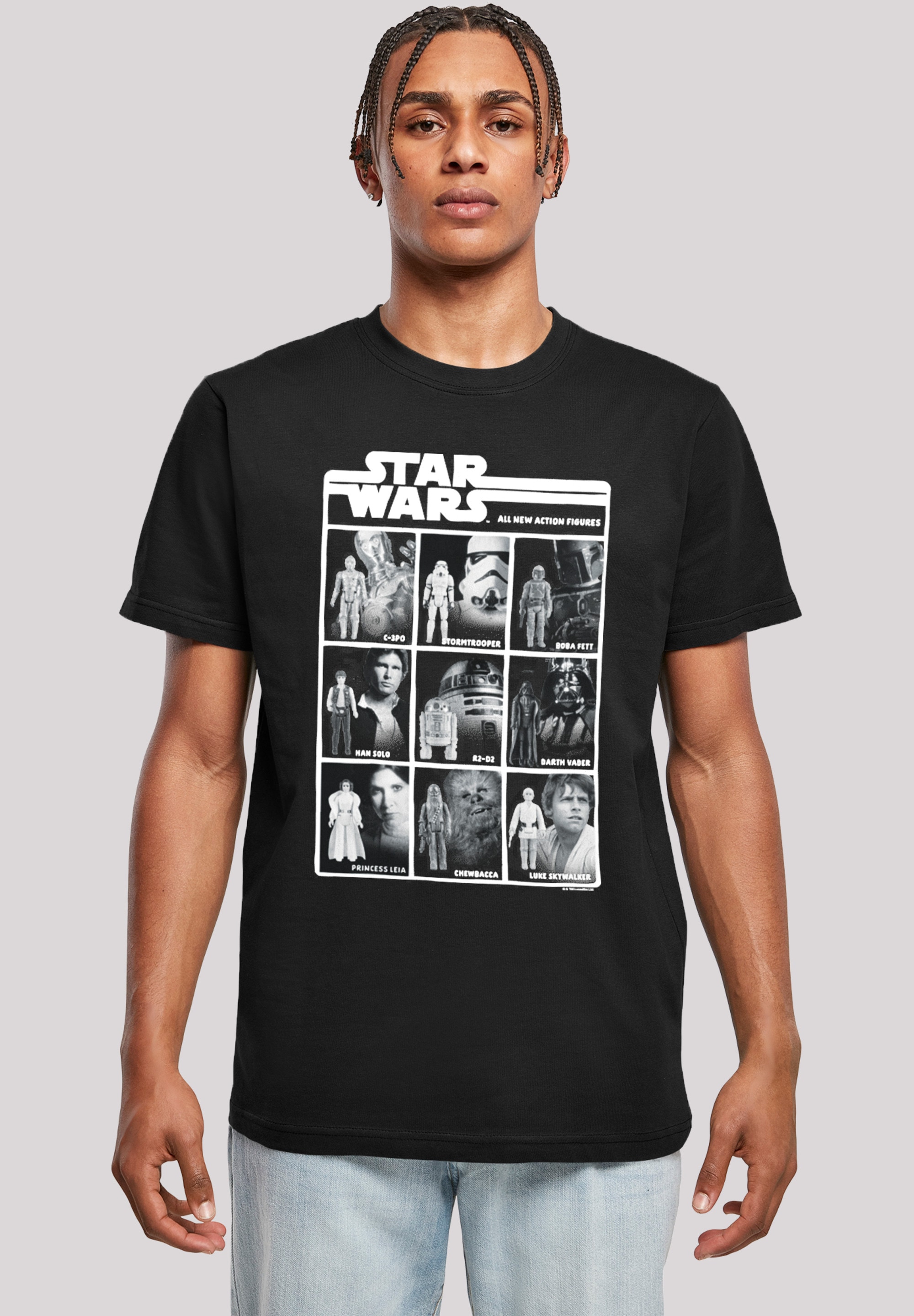 F4NT4STIC T-Shirt »Star Wars Class Of Action Figures«, Herren,Premium Merch,Regular-Fit,Basic,Bedruckt