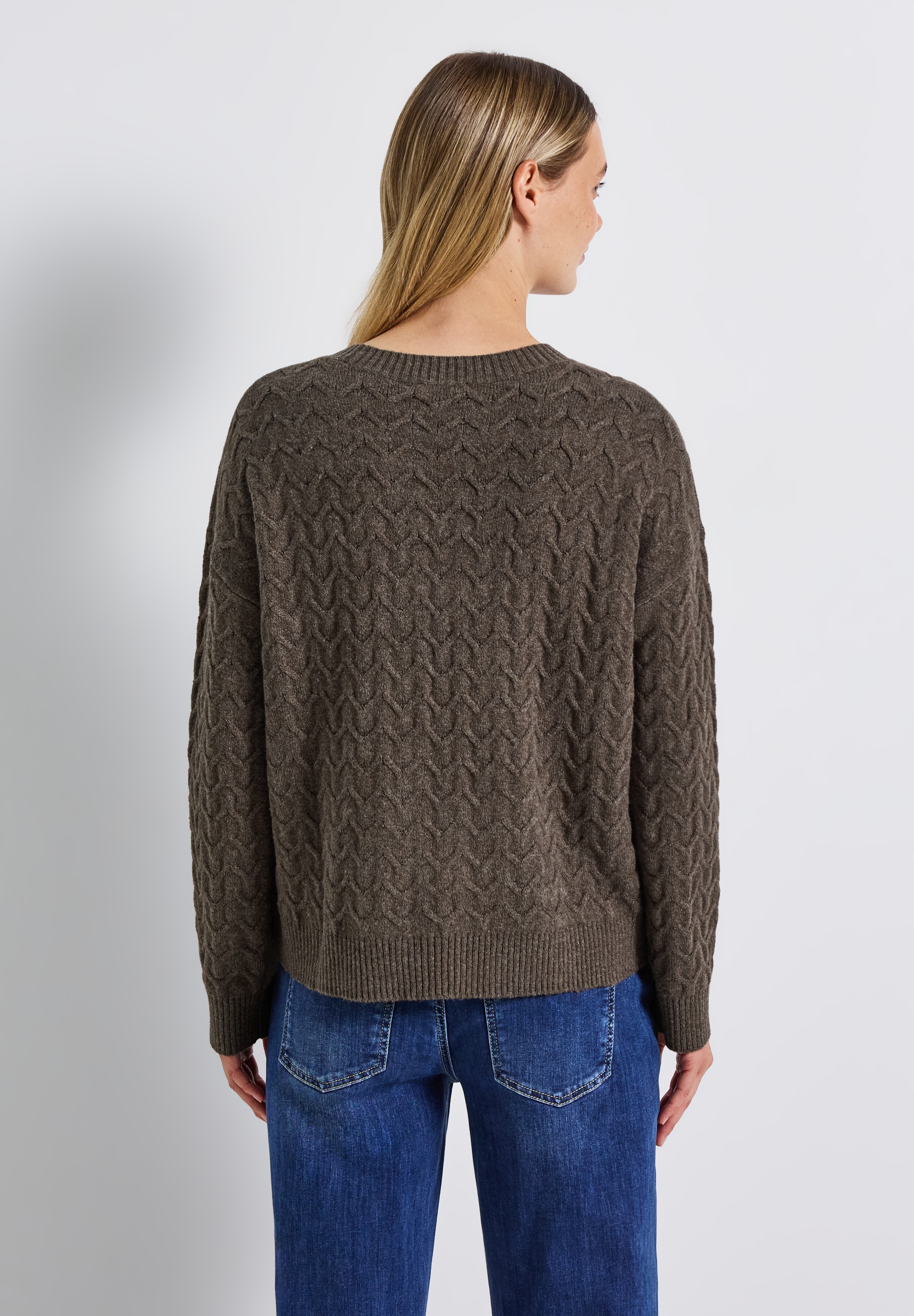 STREET ONE Strickpullover, mit Rundhalsausschnitt günstig online kaufen
