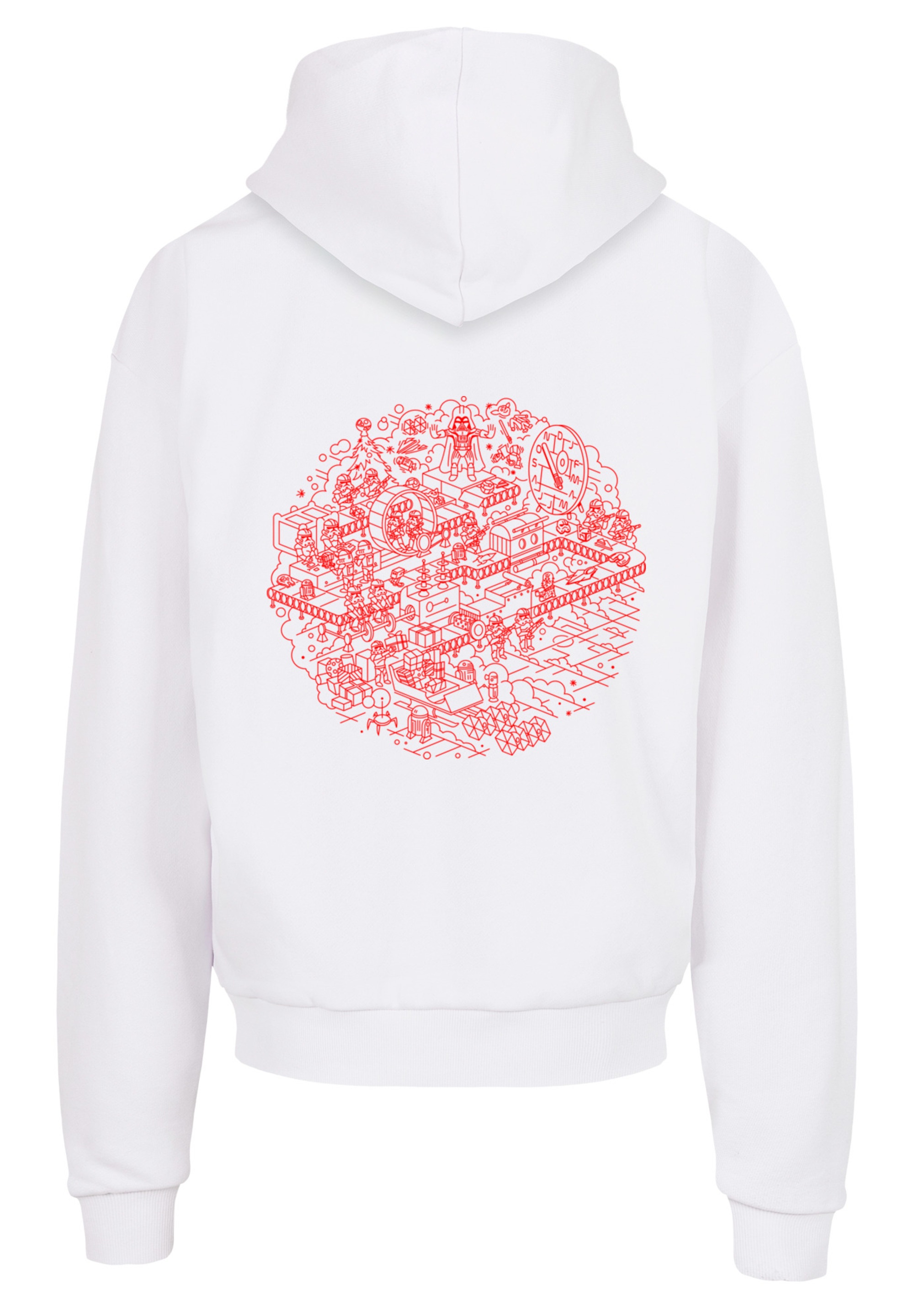 F4NT4STIC Kapuzenpullover »Star Wars Christmas Death Star Weihnachten«, Print