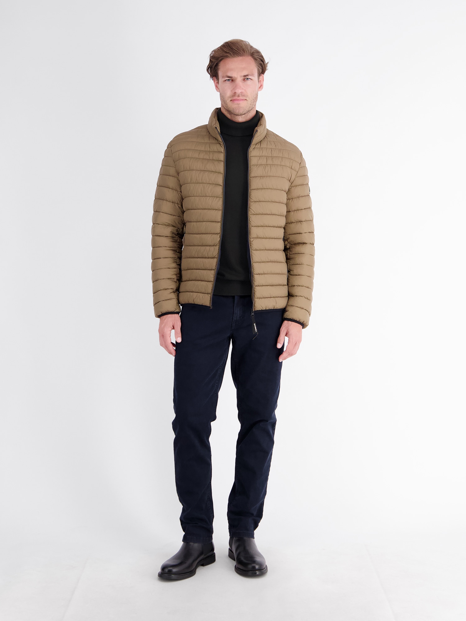 LERROS Rollkragenpullover »Eleganter Strickpullover mit Rollkragen aus reiner Baumwolle«