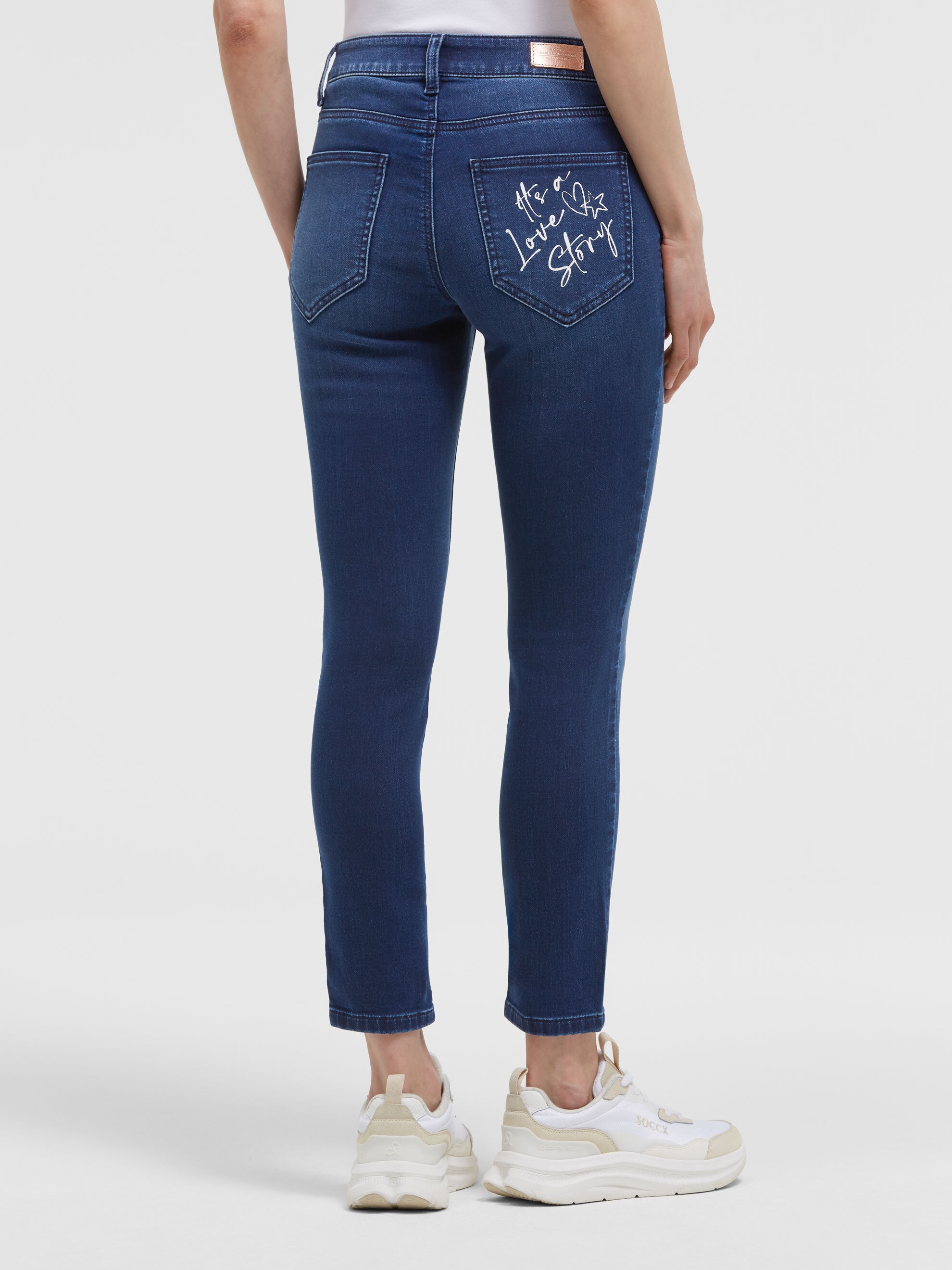 SOCCX Slim-fit-Jeans mit normaler Leibhöhe