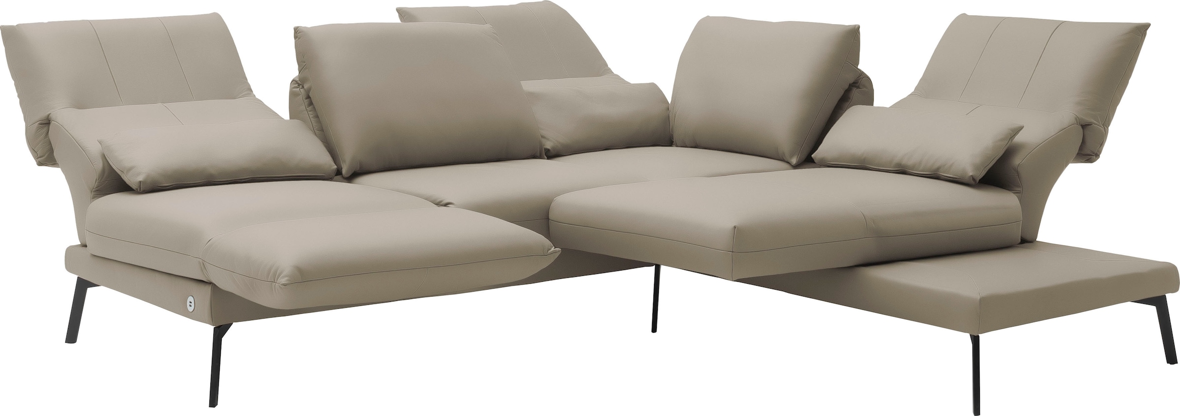 SCHÖNER WOHNEN-Kollektion Ecksofa »Spin, Multifunktionssofa, bequem und hochwertige Verarbeitung, L-Form« Drehsitz-Funktion, USB-Anschluss, Armlehnfunktion, Rückenverstellung