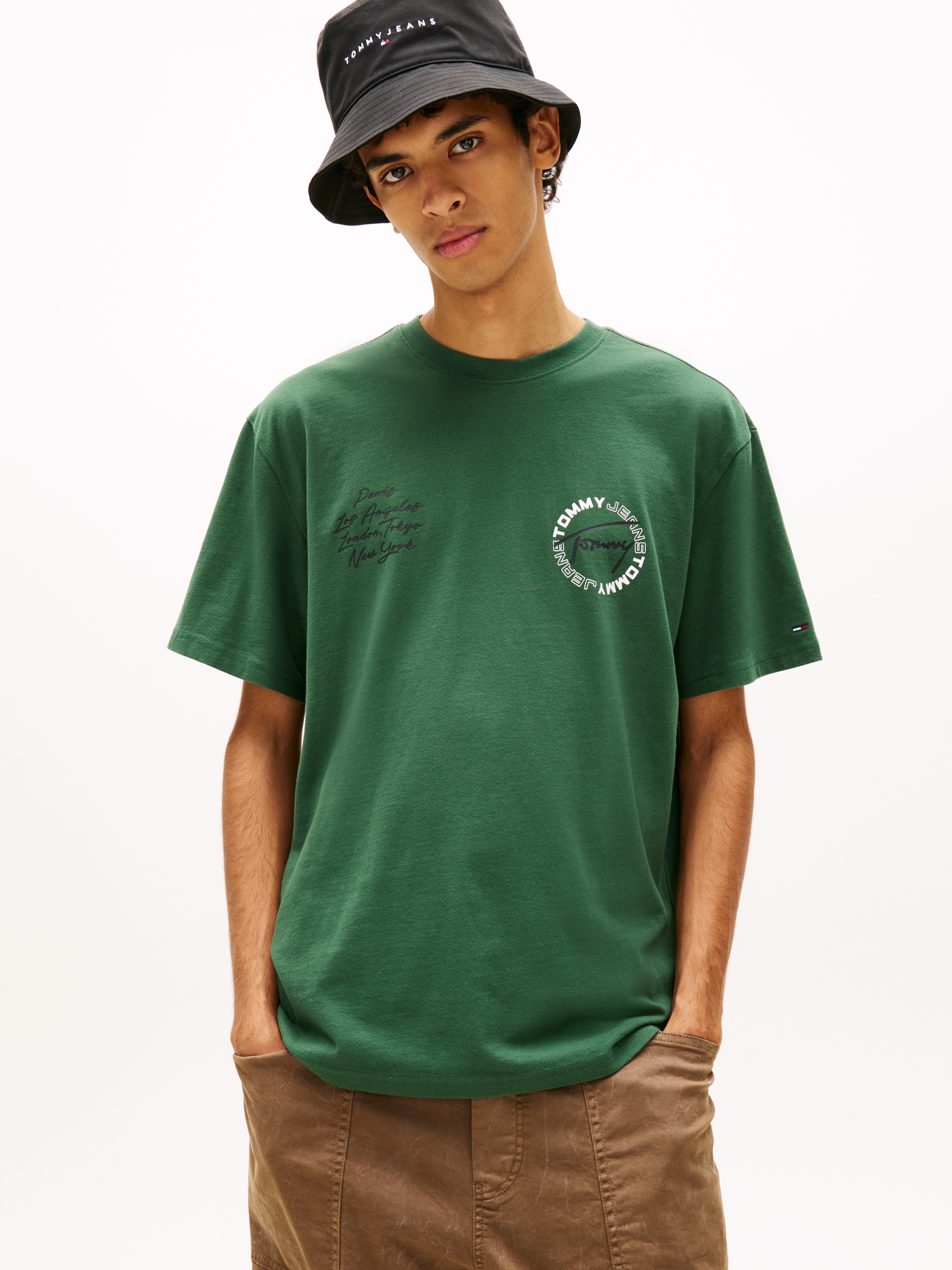 Tommy Jeans "TJM RELAXED SIGN CIRCLE" mit Markenprint, Rundhals