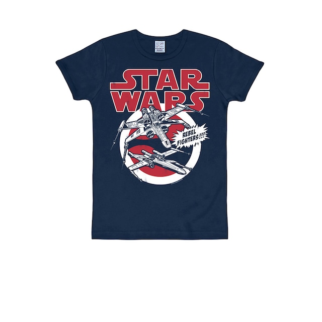 LOGOSHIRT T-Shirt »Star Wars X-Wings«, mit großem Retro-Print ▷ kaufen |  BAUR