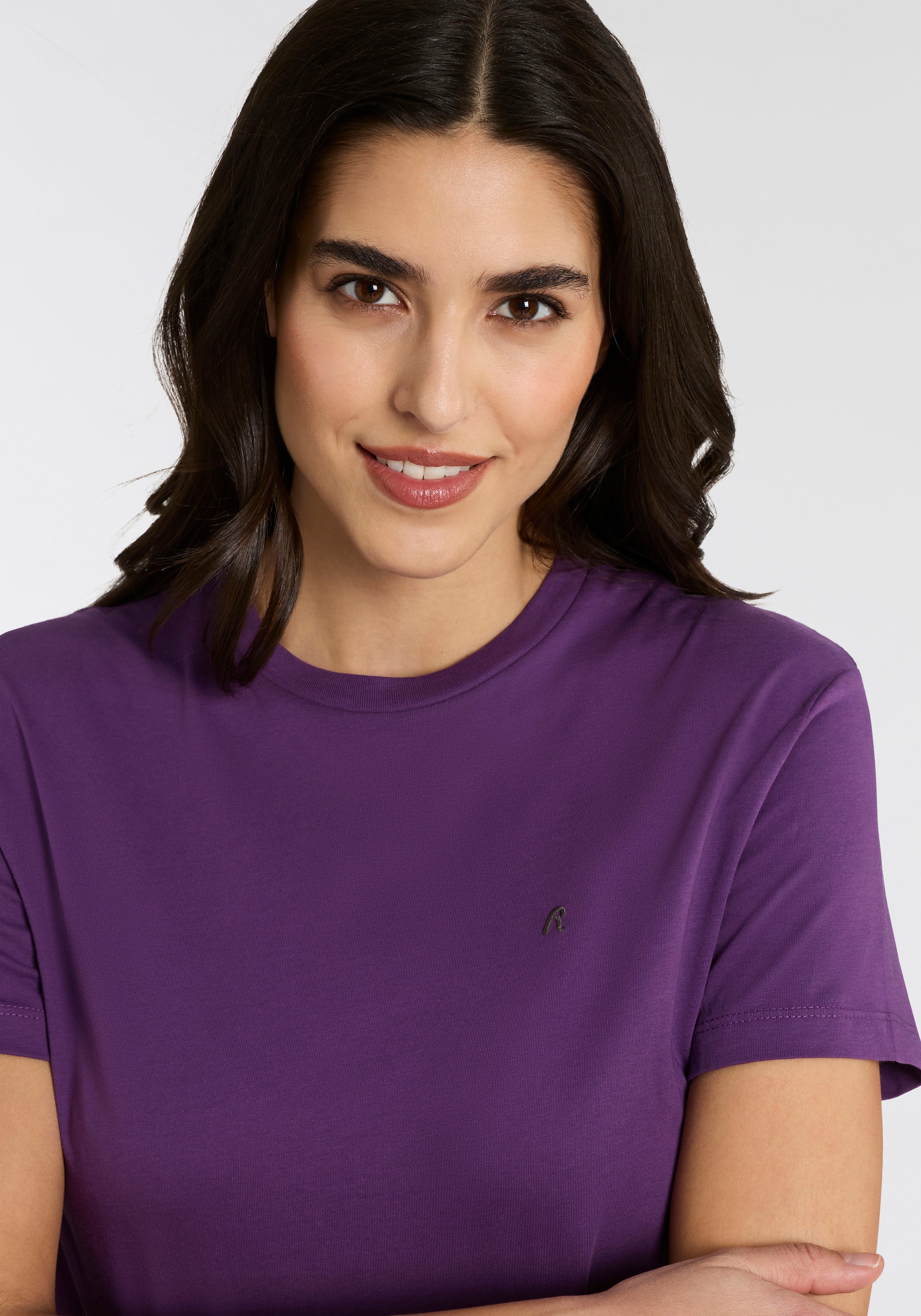 Replay T-Shirt mit Rundhals, reine Baumwolle