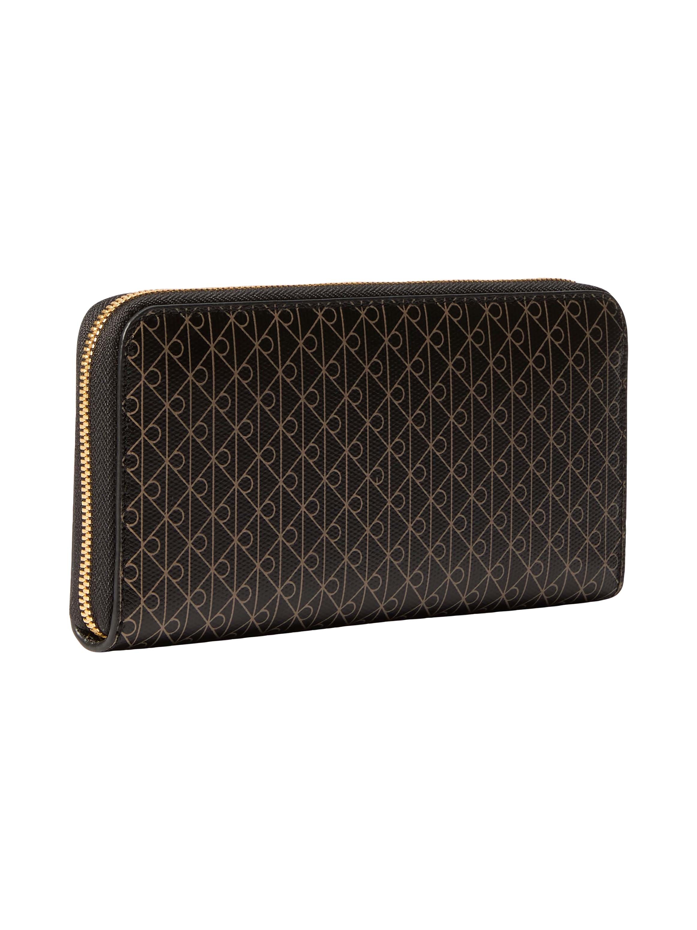 Calvin Klein Geldbörse »EMBLEM AOP LONG ZIP AROUND« Geldbeutel, Portemonnaie, Money Pocket