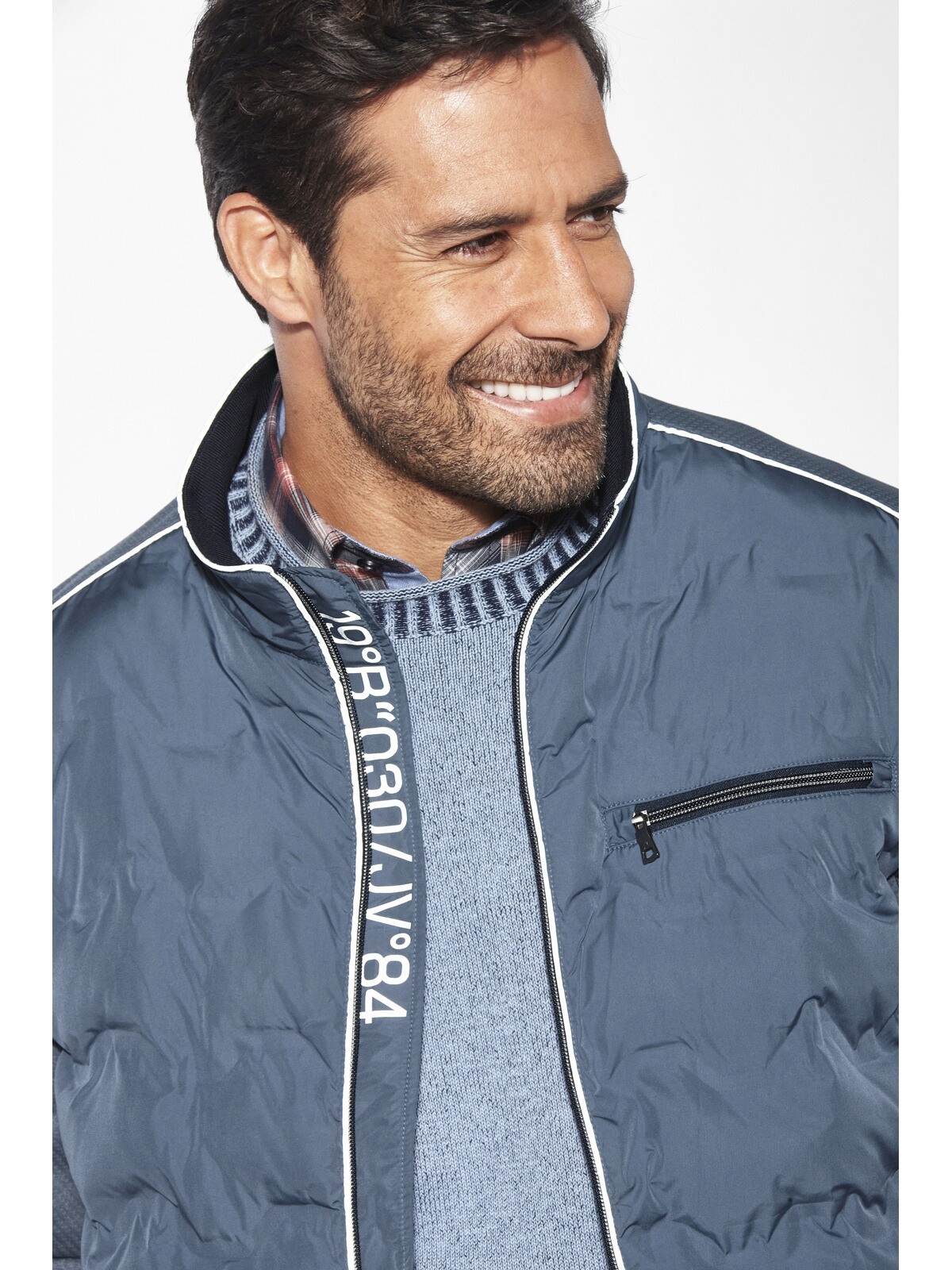 Jan Vanderstorm TELLTAN Quilted Jacket Blue Size 66 3