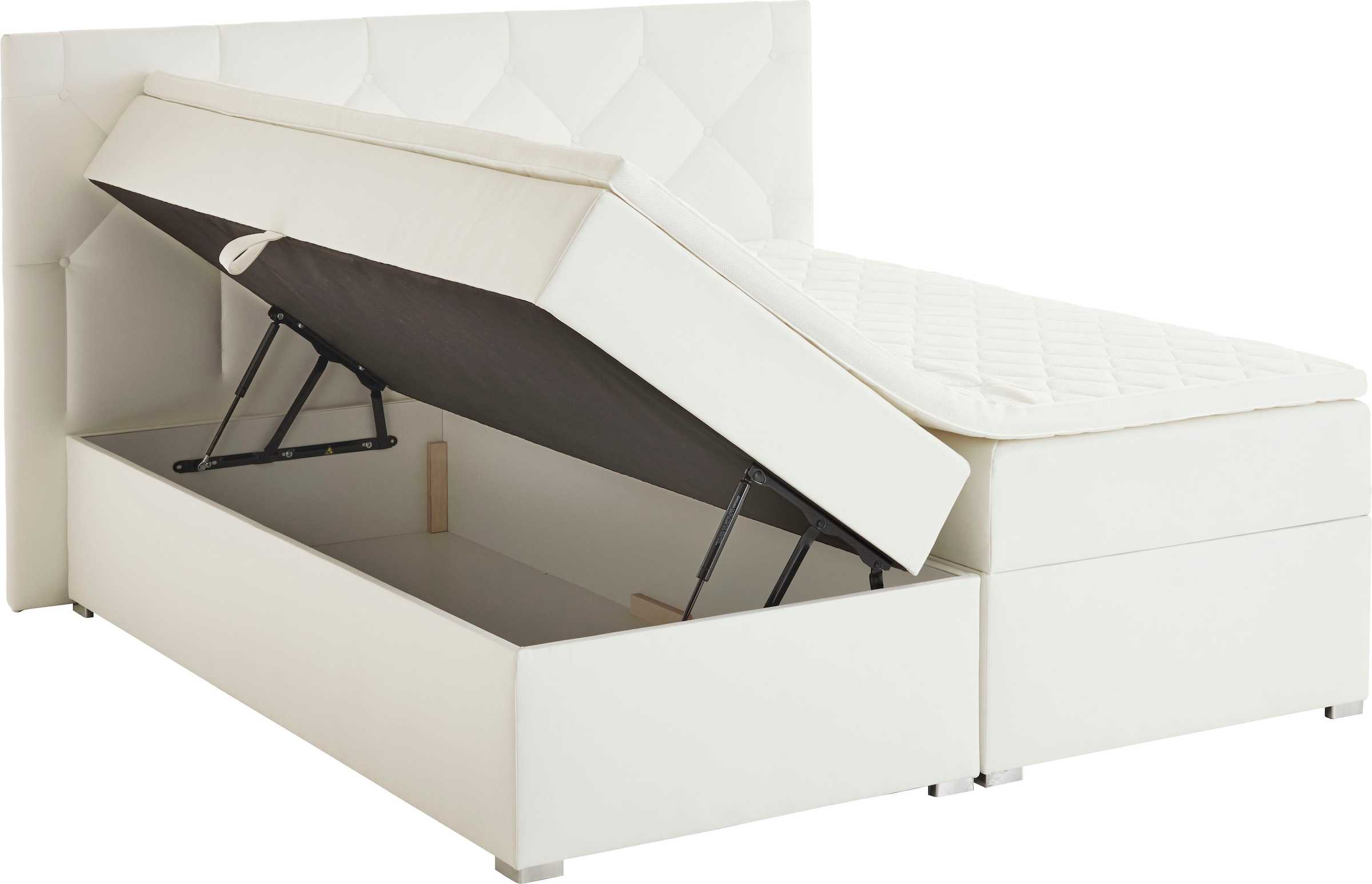 ATLANTIC home collection Boxbett »Meike«, mit XXL-Bettkasten und Topper