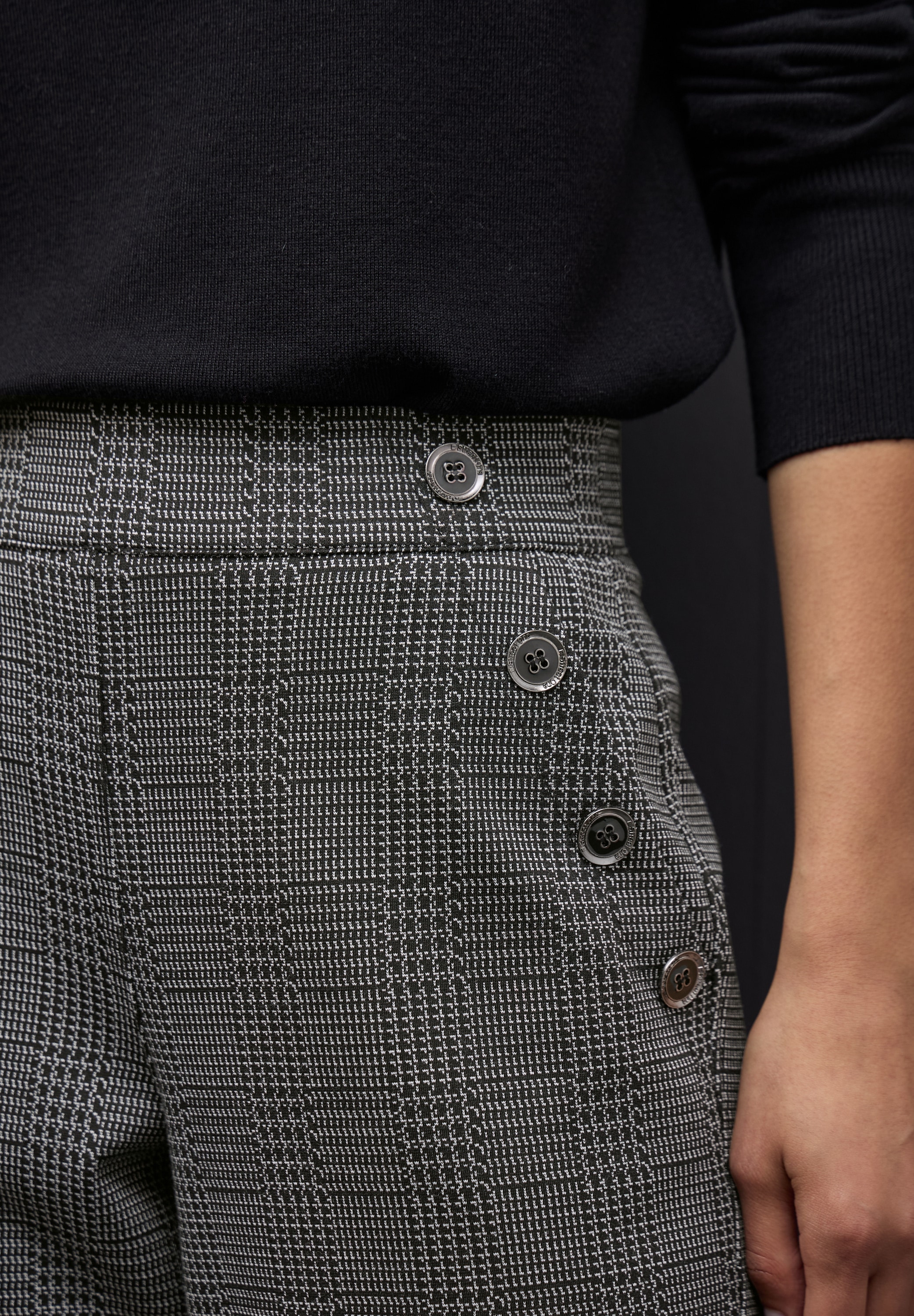 STREET ONE Webhose  mit Karo Muster