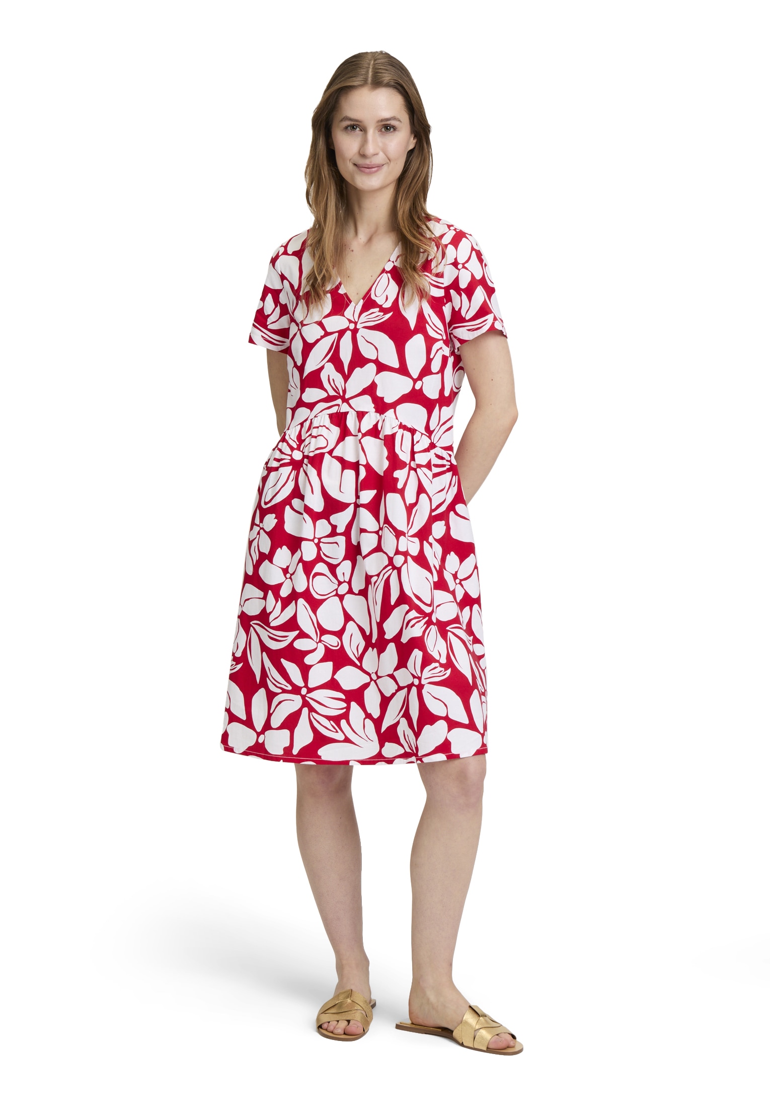 Vera Mont Sommerkleid »Vera Mont Sommerkleid mit V-Ausschnitt«, Design