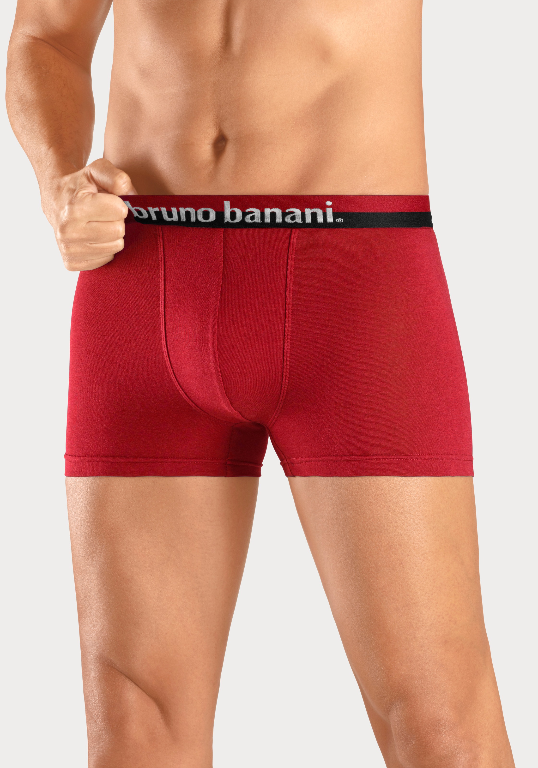 Bruno Banani Boxer "Boxershorts für Herren", 4 Stk. mit erhabenem Logo-Druc günstig online kaufen