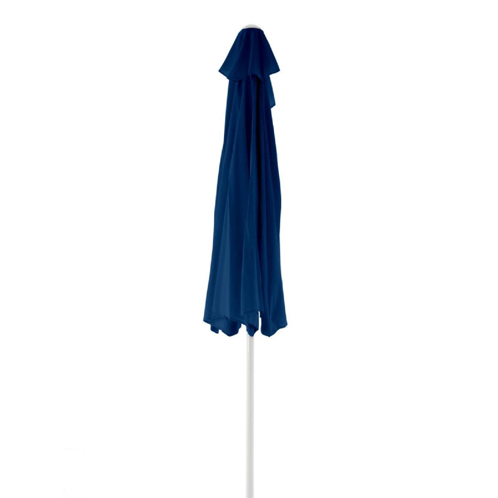 VCM Half-Round Patio Umbrella Blue 270x140cm 3