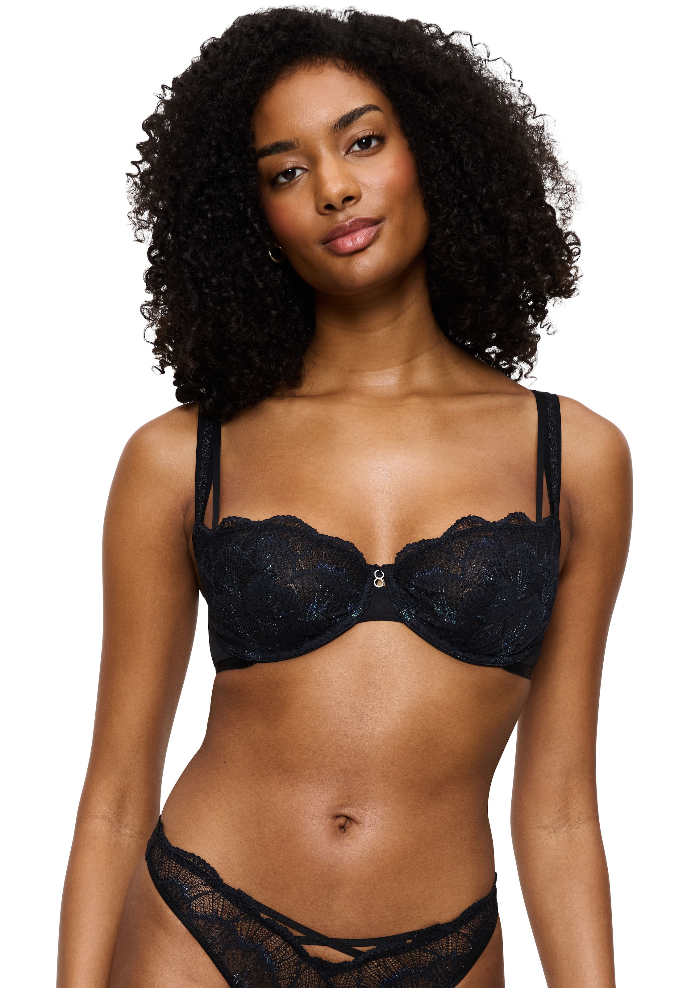 TRIUMPH Damen Bügel-BH "Palina Moonlight Kiss", Gr. 70, schwarz, Spitze, Obermaterial: 87% Polyamid, 11% Elasthan, 2% Polyester, BHs, Triumph x