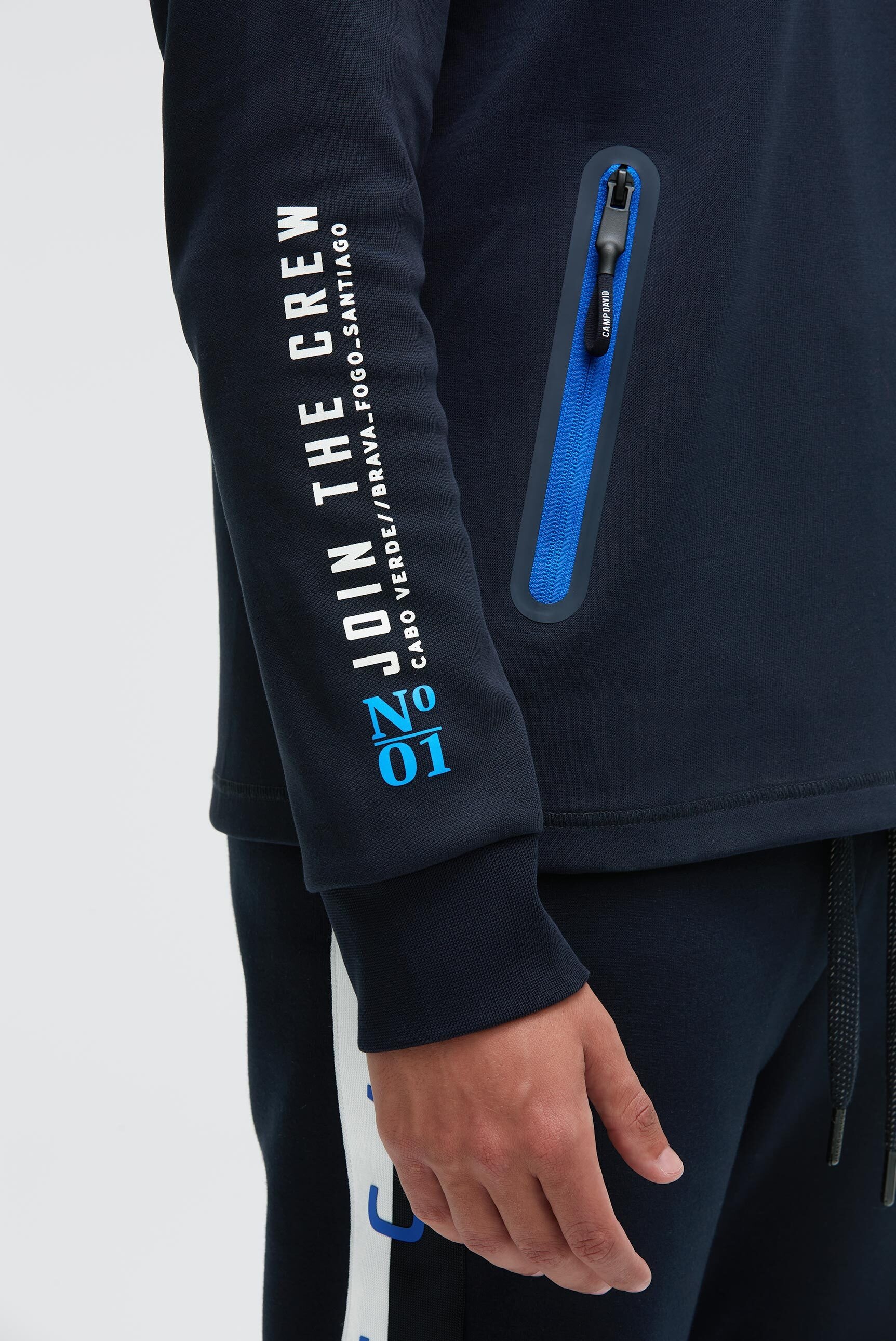 CAMP DAVID Sweater , mit Reißverschluss-Taschen
