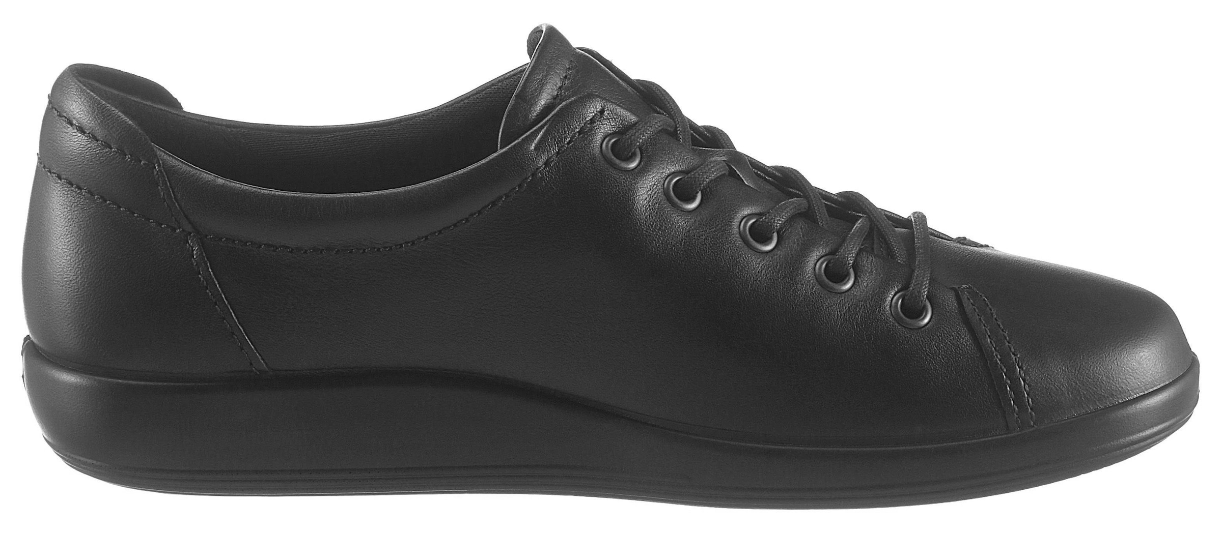 Ecco Schnürschuh »Ecco Soft 2.0«, Freizeitschuh, Halbschuh, Schnürschuh mit dezenter Logo Prägung
