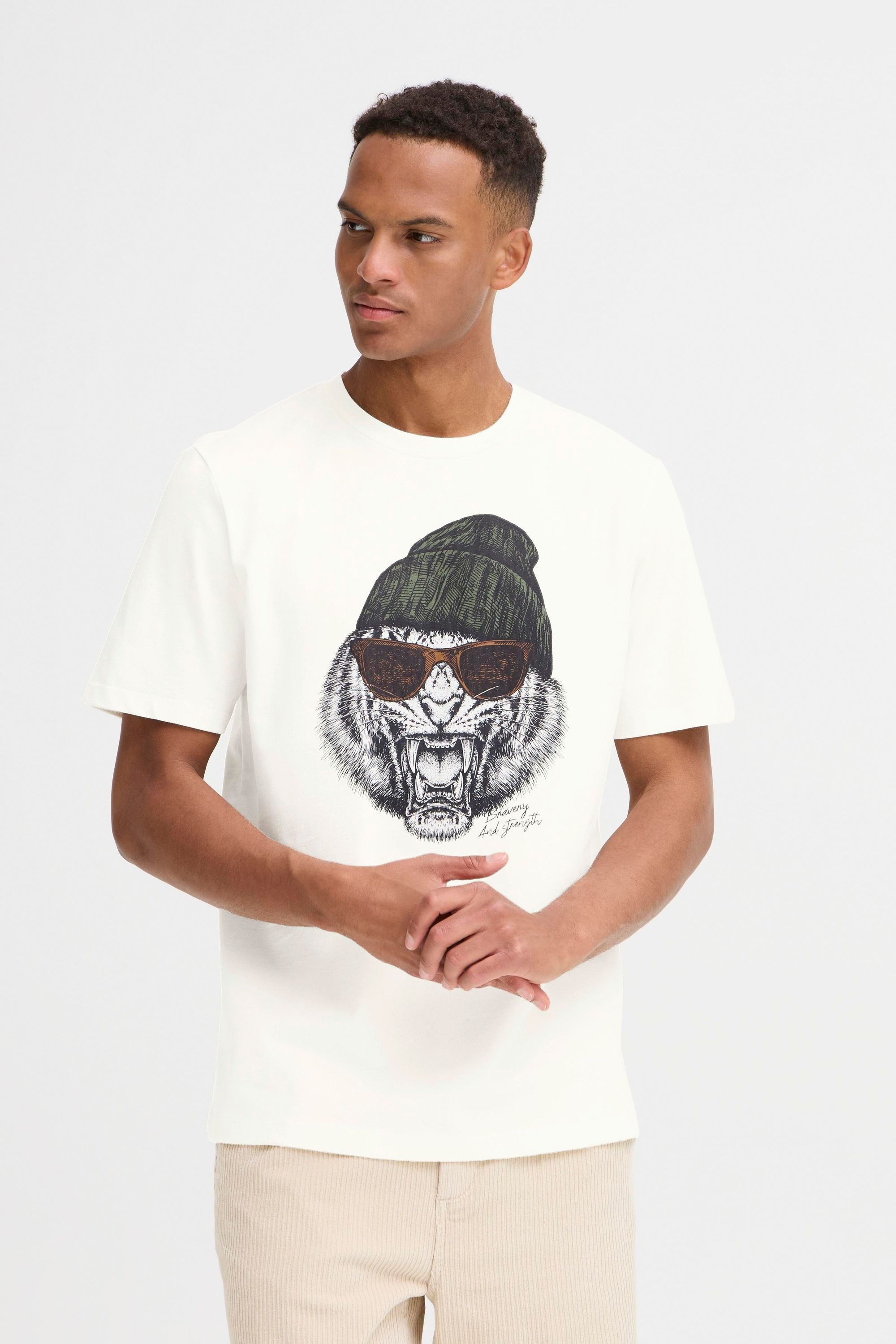BLEND BHIVIK T-shirt Homme White Tiger XXL 2