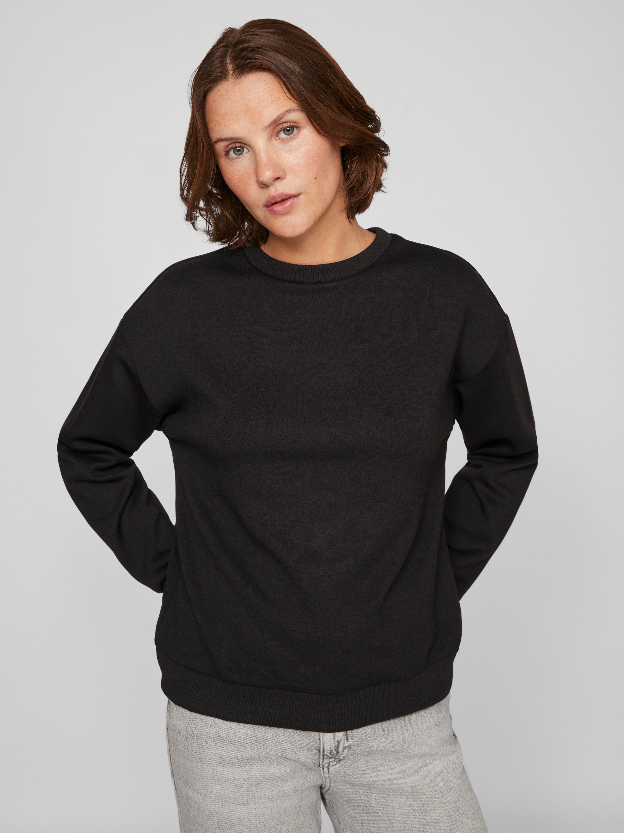 Vila Sweatshirt "VISANDY L/S SWEAT TOP - NOOS", Viskosemischung, regular fi günstig online kaufen