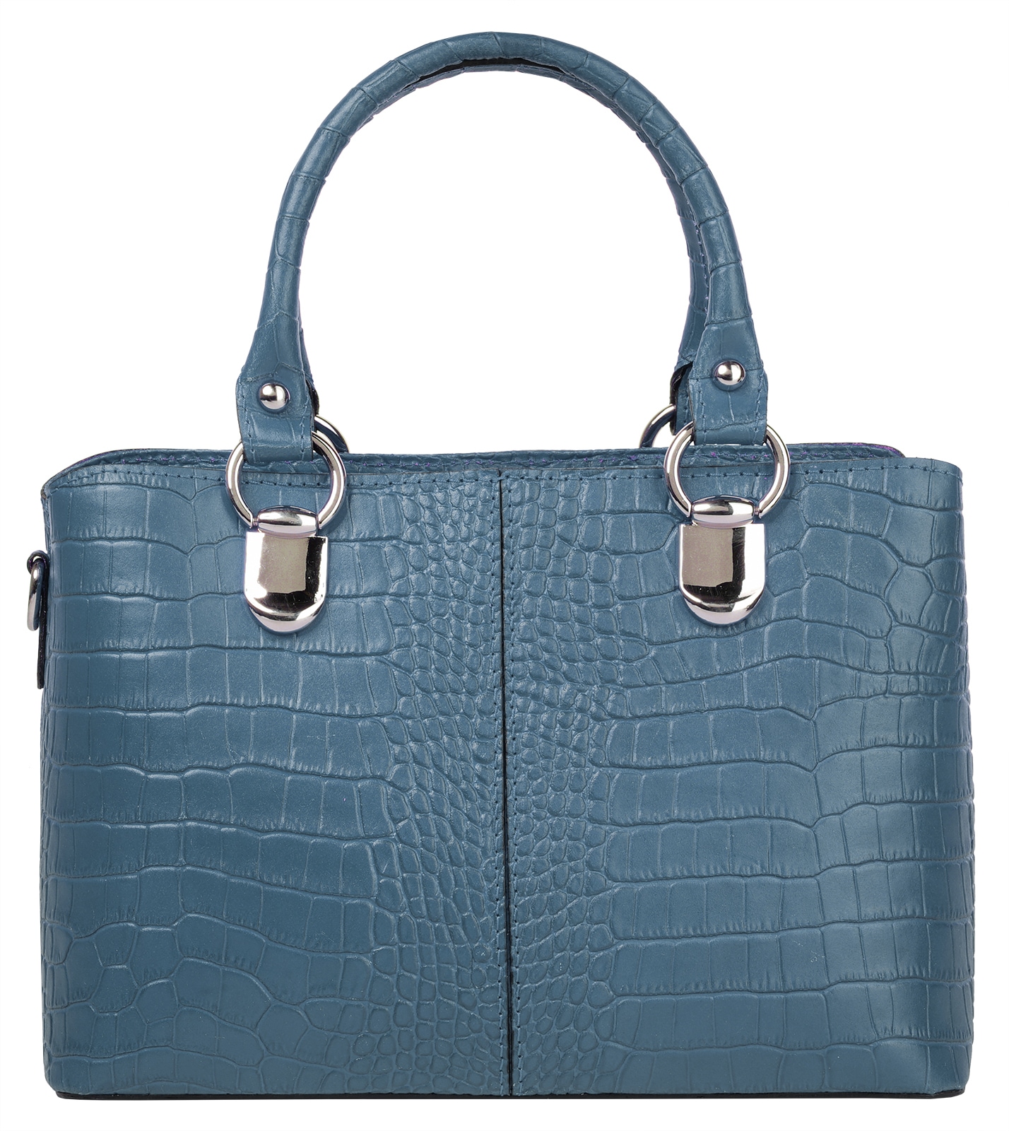 Cluty Umhängetasche, echt Leder, Made in Italy