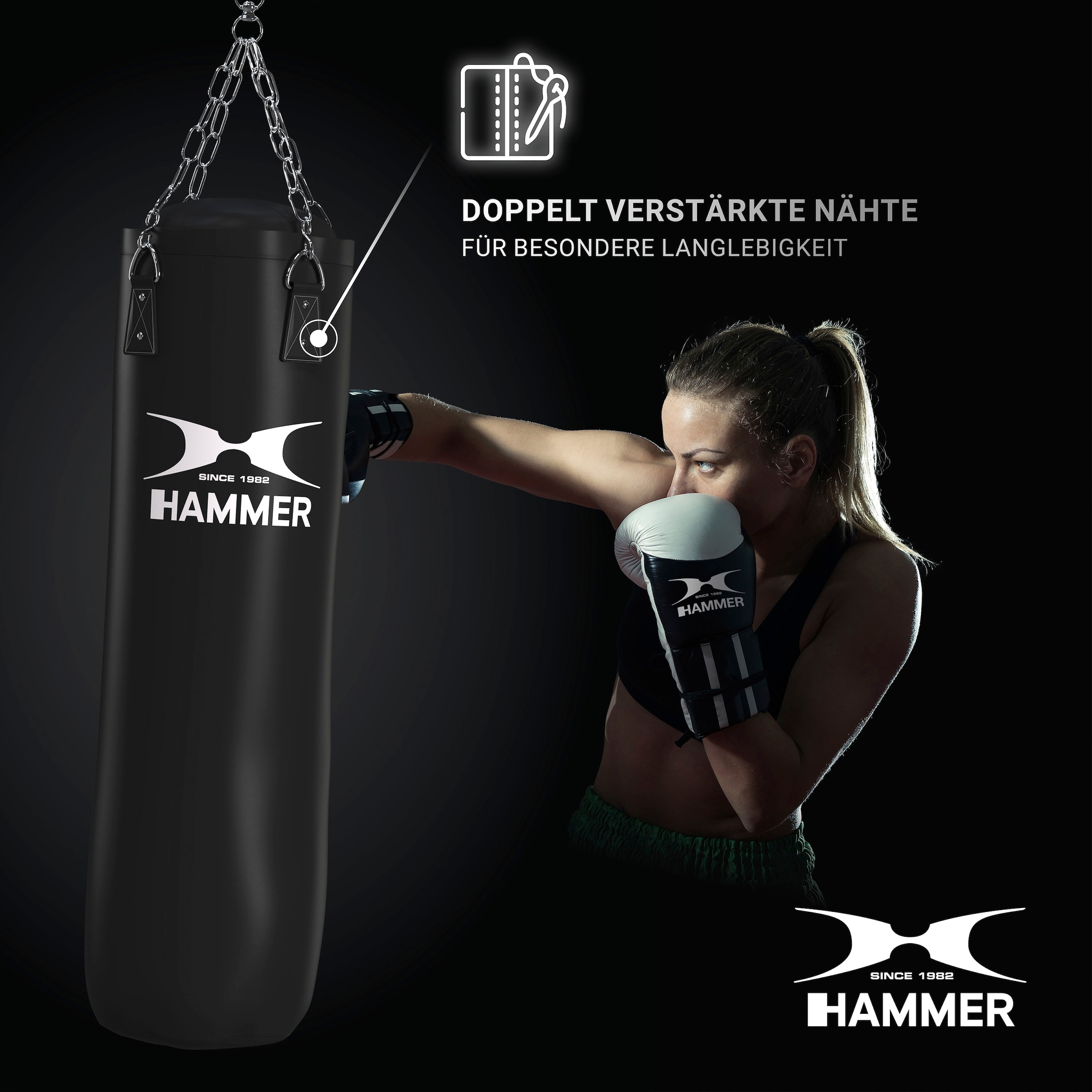 Hammer Boxsack »Black Kick«