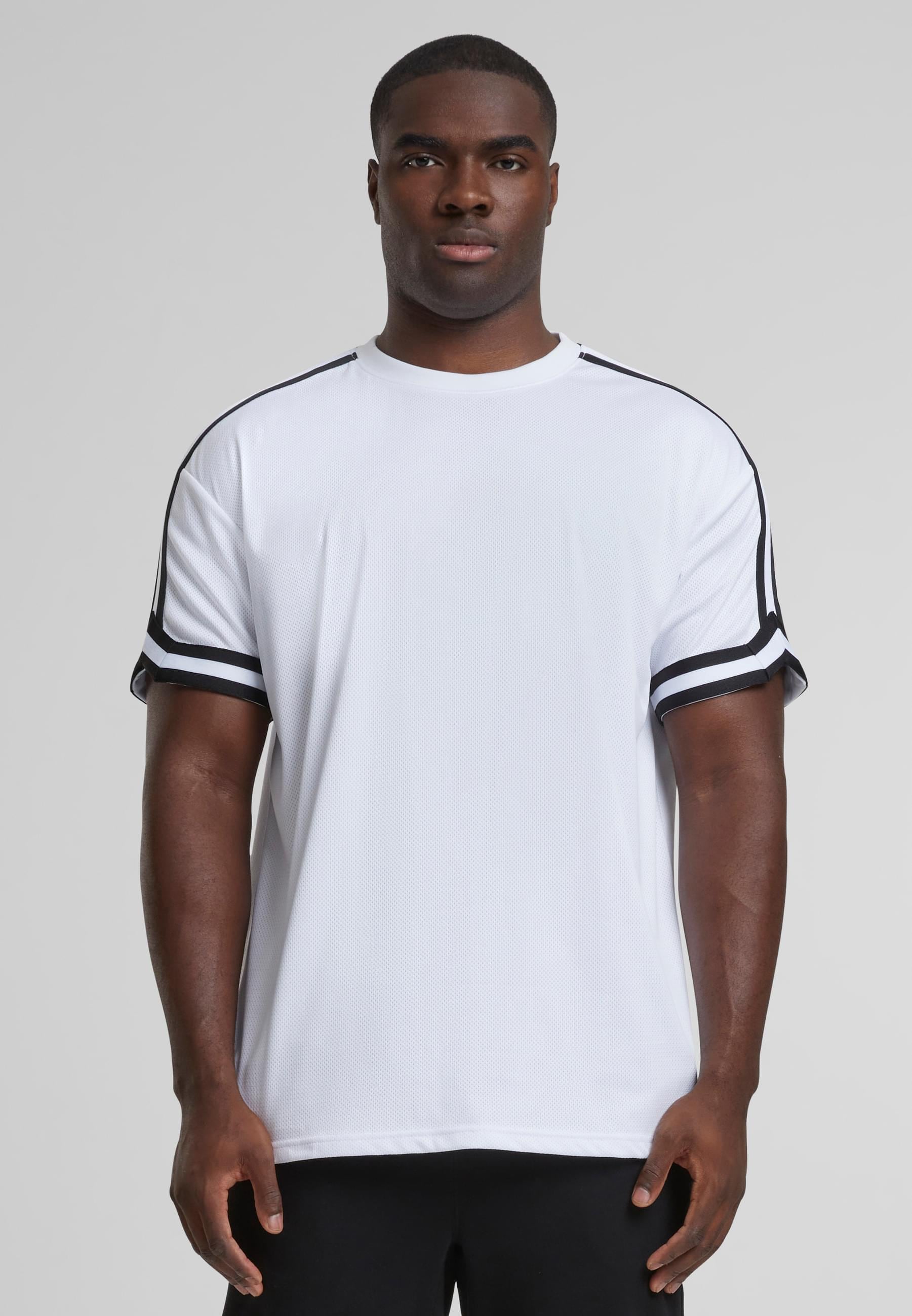 URBAN CLASSICS T-Shirt »Urban Classics Herren Oversized Stripes Mesh Tee«, (1 tlg.)