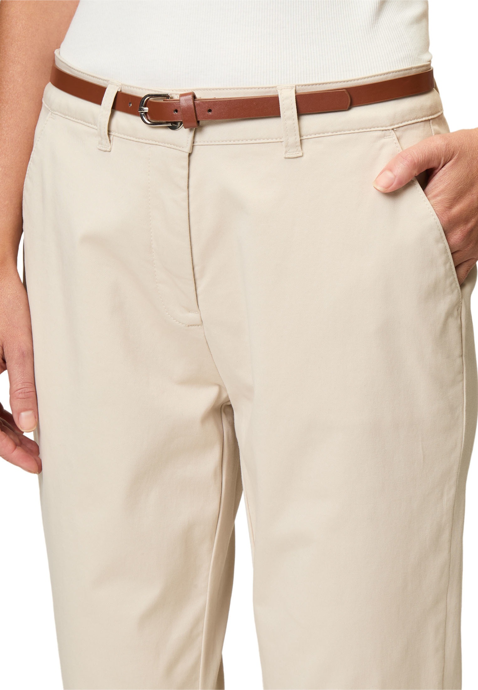 Zero Chinohose »zero Chinohose mit Gürtel 28 Inch«, Gürtel