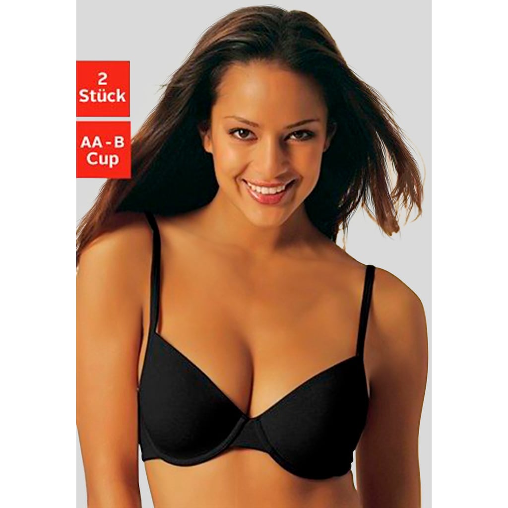 petite fleur Push-up-BH, (Packung, 2 Stück)