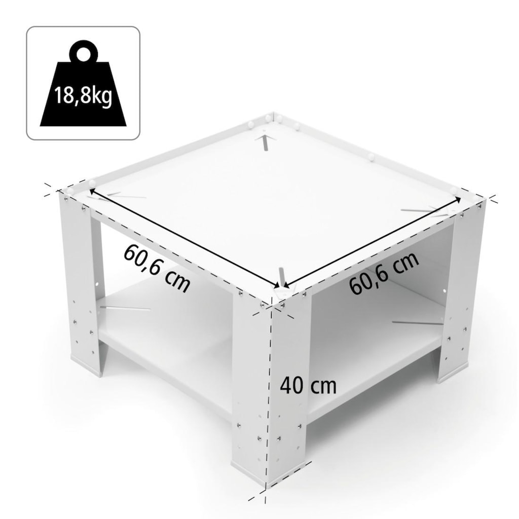 Xavax Unterbausockel »Sockel Untergestell 60 x 60 x 40cm Waschmaschine Trockner«