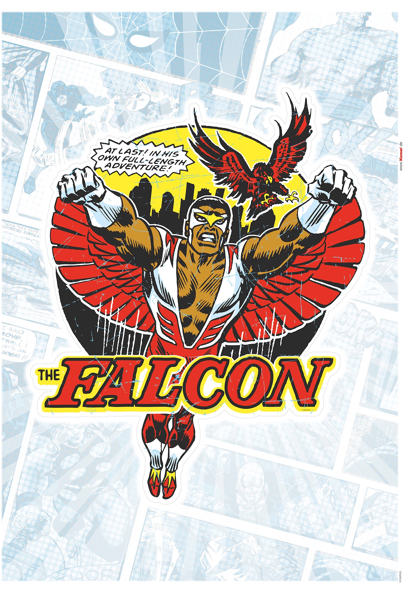 Komar Wandtattoo "Falcon Comic Classic - Größe 50 x 70 cm" selbstklebend, W günstig online kaufen