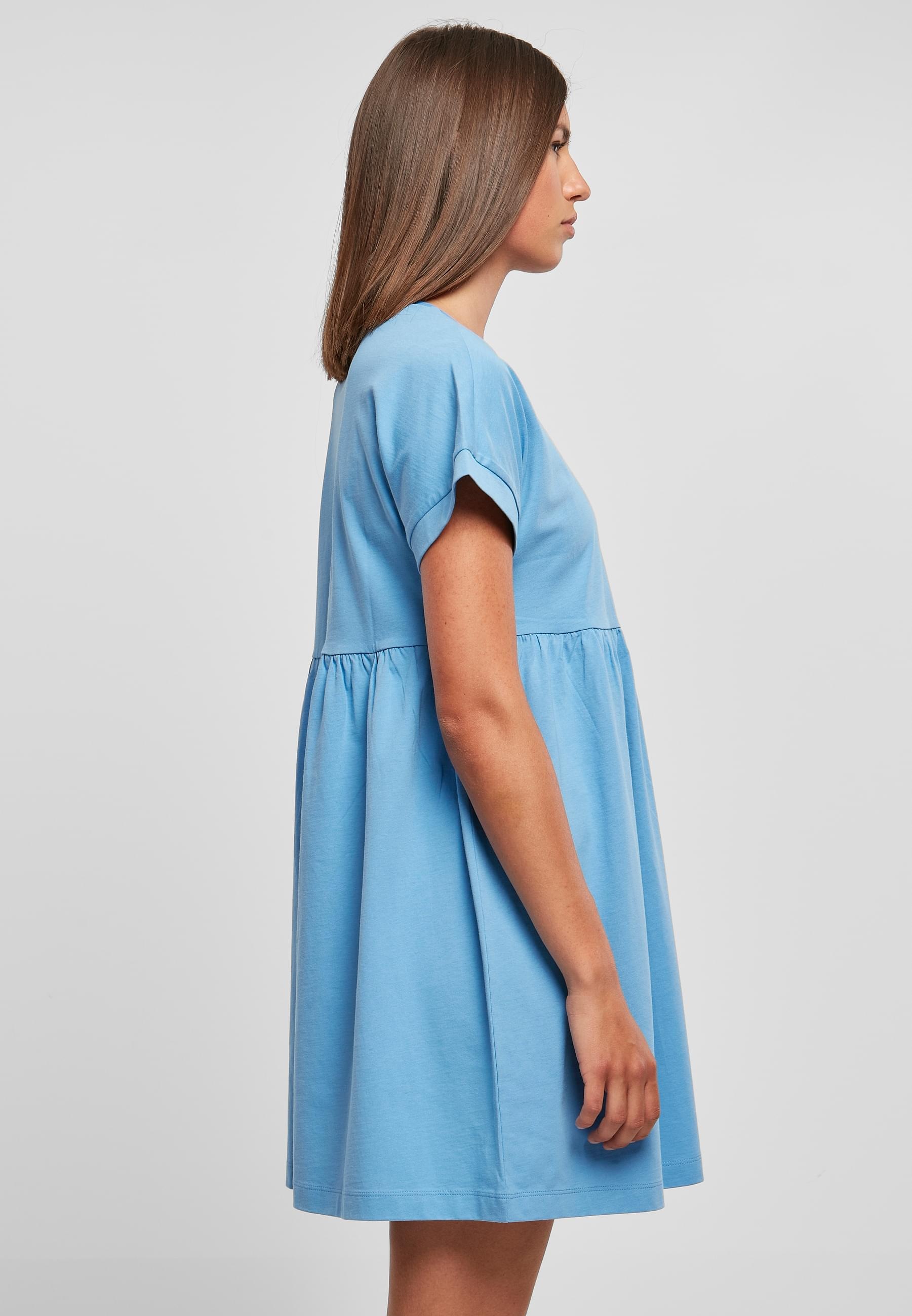 URBAN CLASSICS Shirtkleid »Urban Classics Damen Ladies Organic Empire Valance Tee Dress«, (1 tlg.)