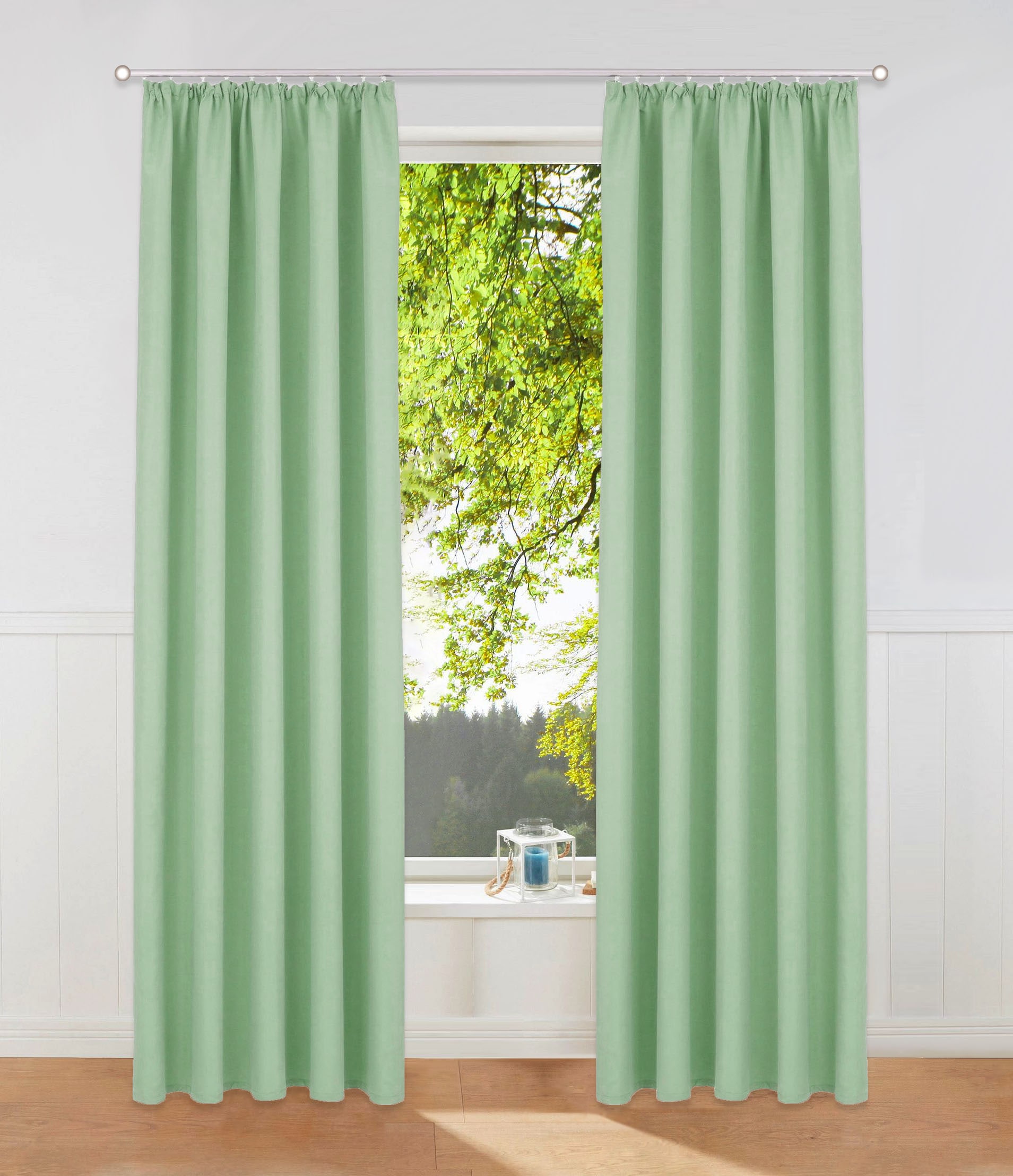 OTTO home Vorhang "Parry" Kräuselband 2 Stk. tlg. 2-er Set, blickdicht, mon günstig online kaufen