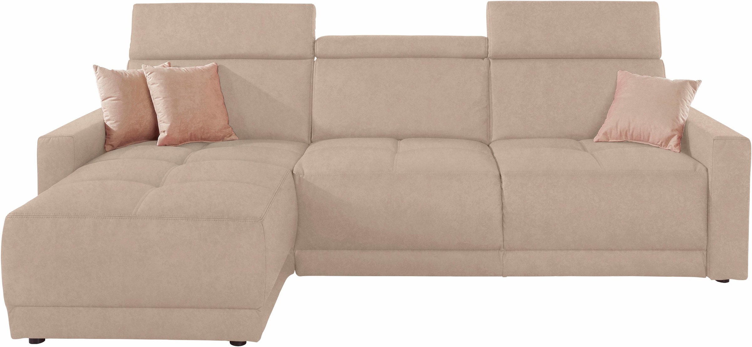 DOMO collection Ecksofa "Ava mit moderner Sitzheftung & toller Doppelnaht, günstig online kaufen