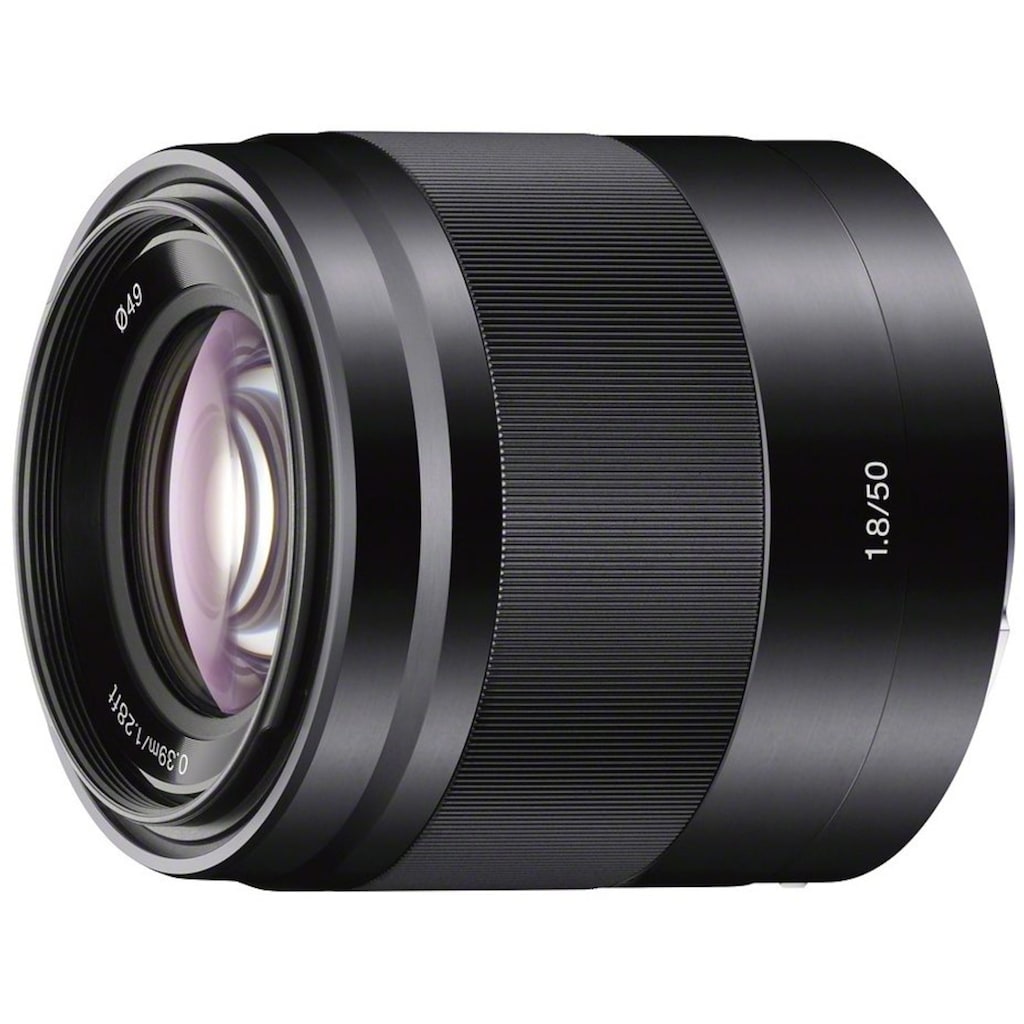 Sony Objektiv »SEL-50F18 E-Mount Standard Festbrennweite«, E 50mm F1.8, OSS, APS-C