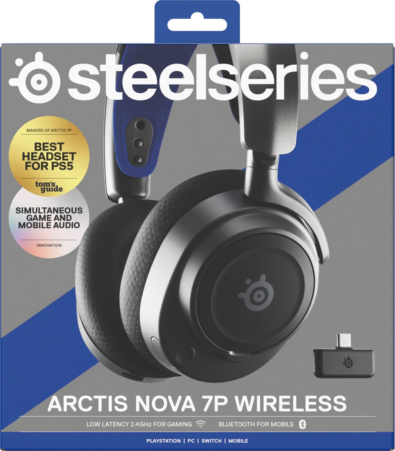 SteelSeries Gaming-Headset »Arctis Nova 7P«, Bluetooth-Wireless, Noise-Cancelling