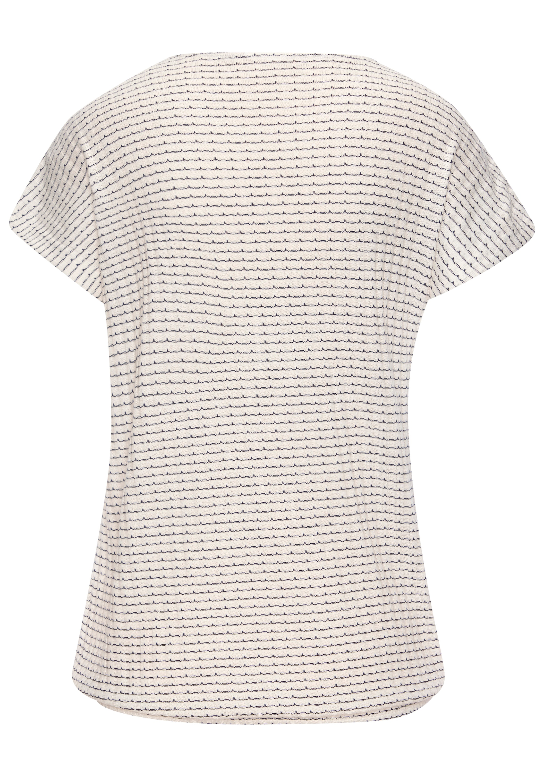 Vivance Kurzarmshirt »aus strukturierter Strickqualität«, (Set), mit schönem Muster aus Strick