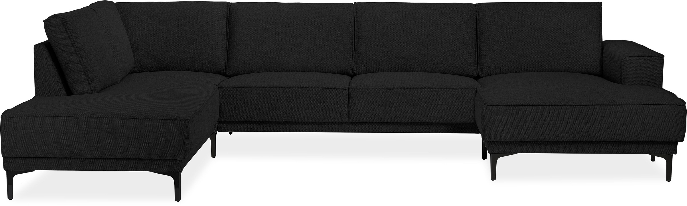 PLACES OF STYLE Wohnlandschaft "XXL Sofa Oland, Struktur, Flachgewebe, Luxu günstig online kaufen