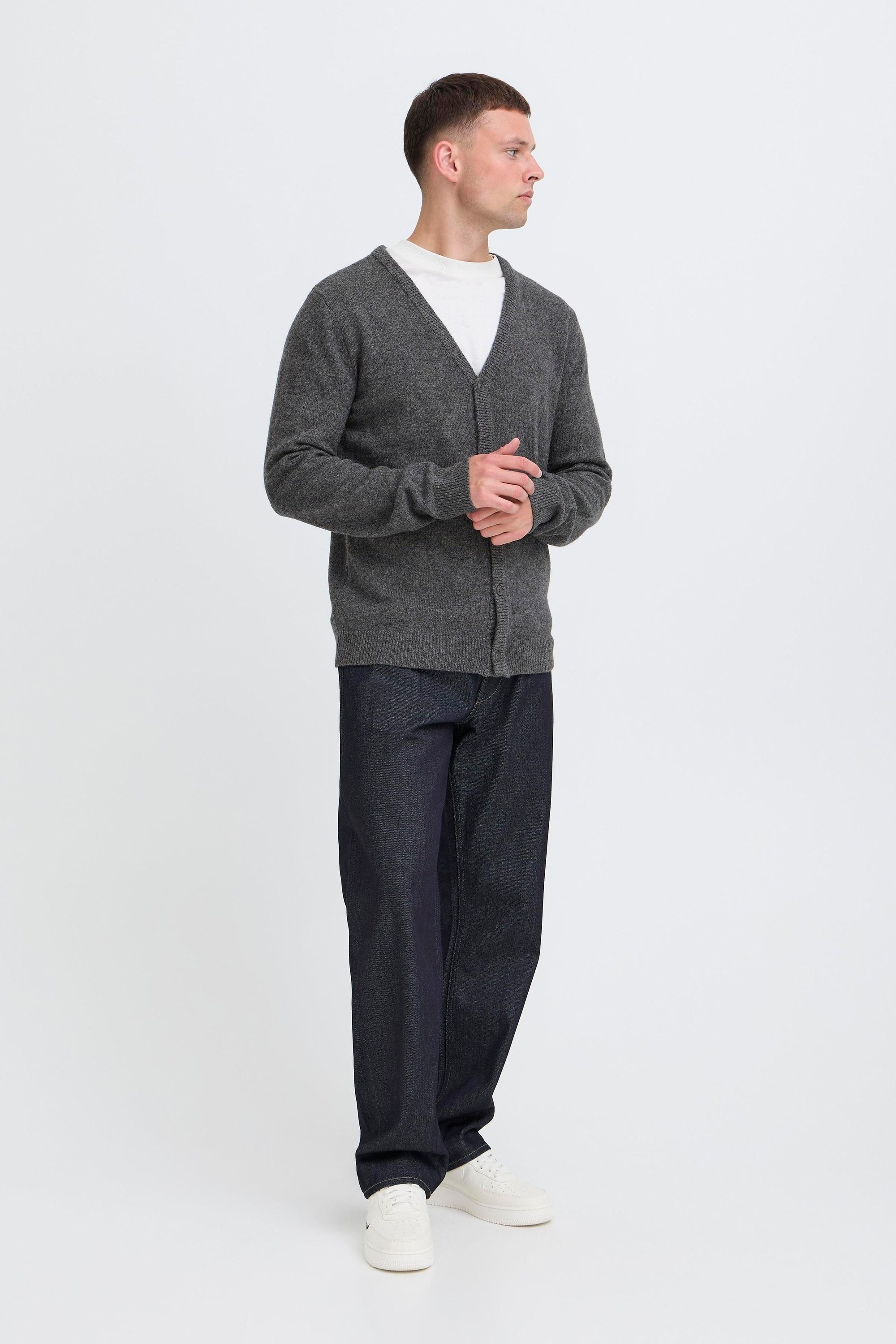 Blend BHBRANKO Herren Strickjacke Grau M 2