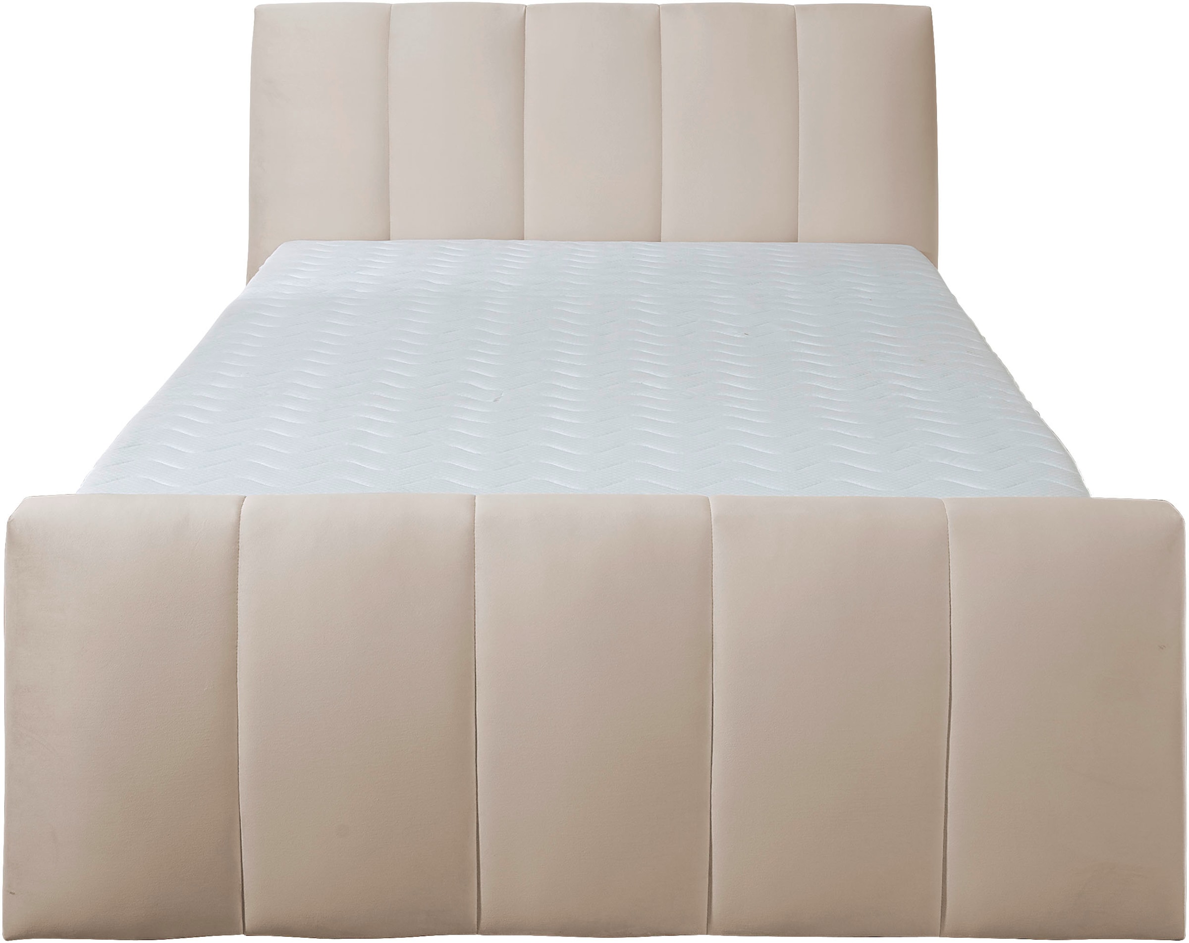 Home affaire Boxbett »Hanelore inkl. Bettkasten und Topper« Boxbett mit Bettkasten und Fußteil, inkl. Topper