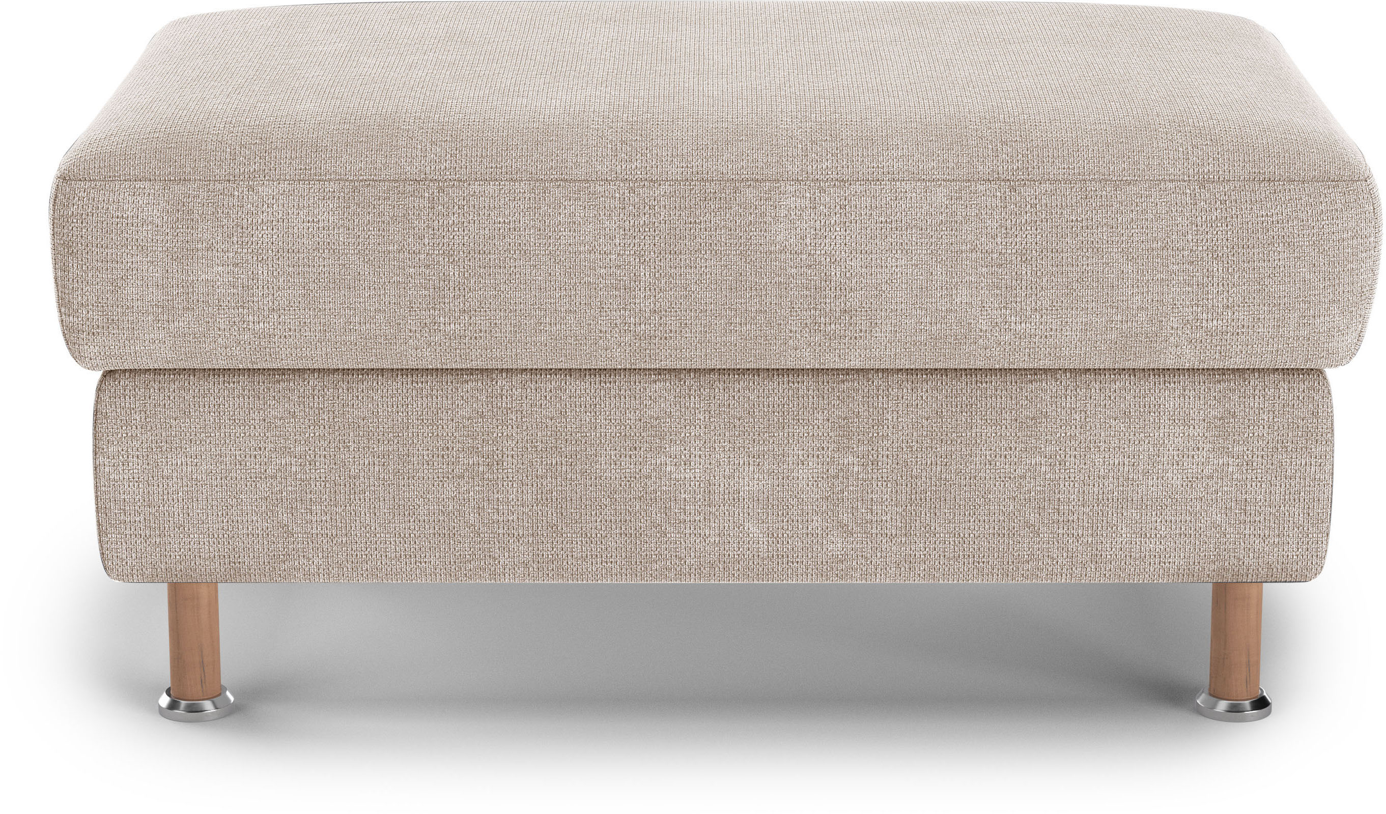 Thumbnail - Home affaire Polsterhocker "Calypso" Holzfuesse mit Metallteller