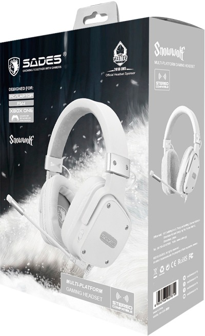 Sades Gaming-Headset »Snowwolf SA-722S« Mikrofon abnehmbar