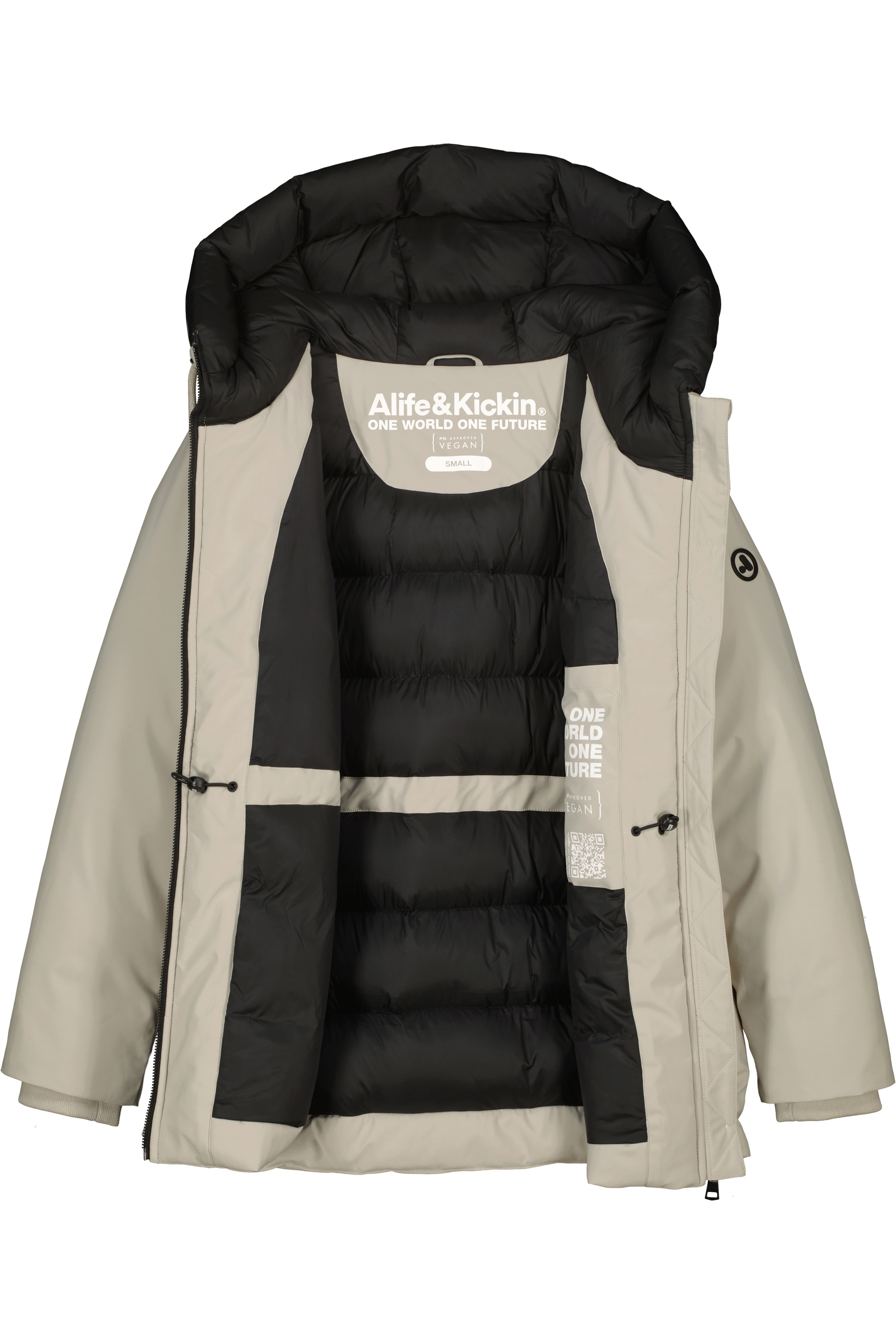 Alife & Kickin Winterjacke »Damen CicelyAK A«, Kurze warme Damenwinterjacke mit gefütterter Kapuze